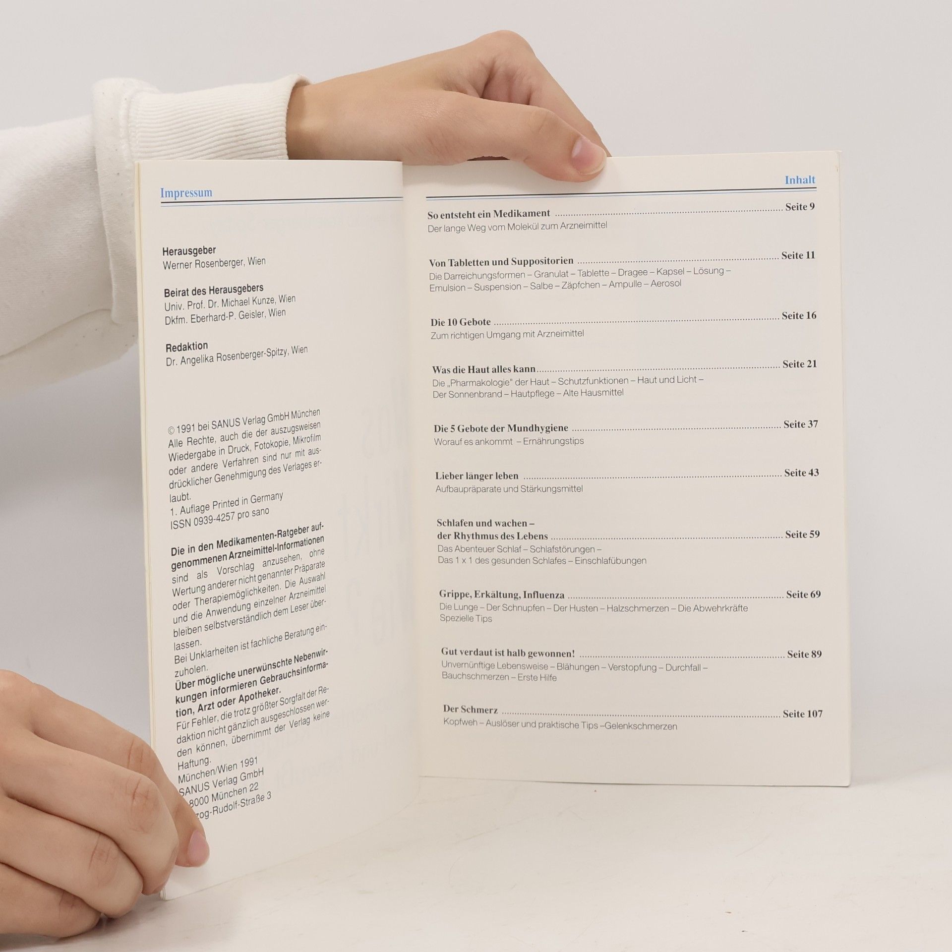 Autorenkollektiv Was Wirkt Wie ? 1. Band. Medikamenten-Rotgeber