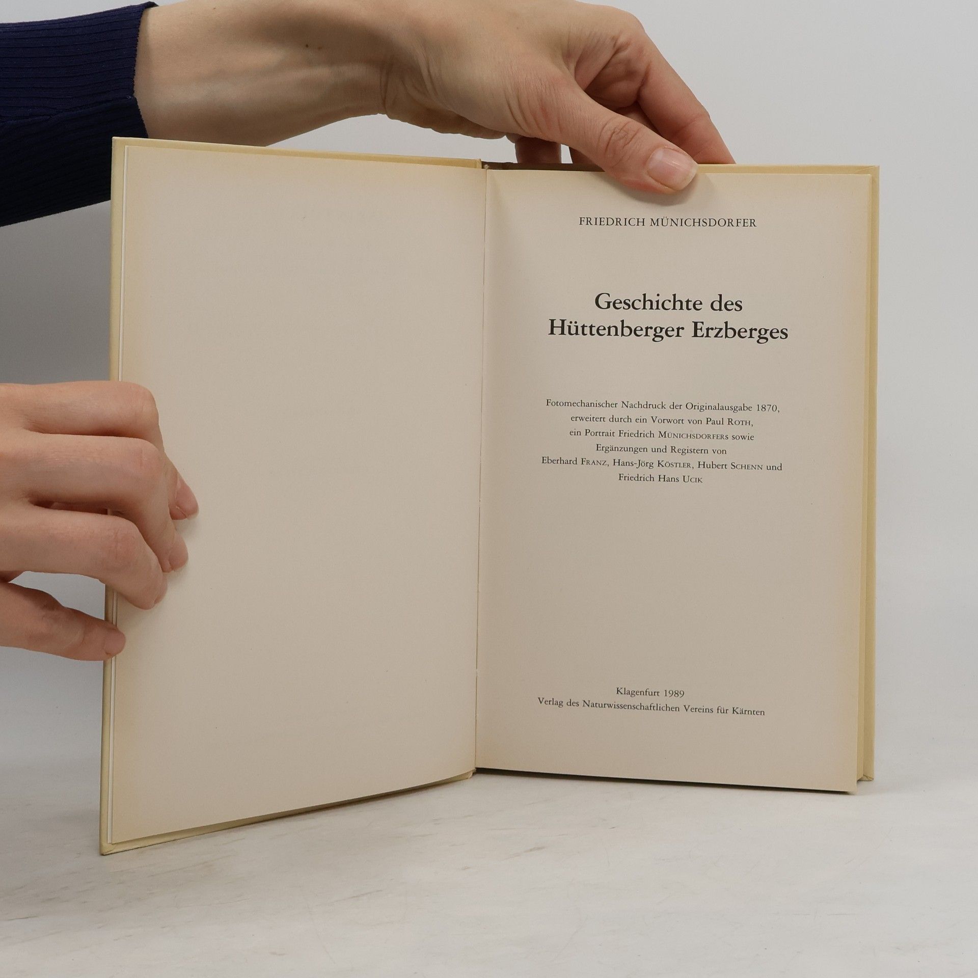 Friedrich Münichsdorfer Geschichte des Hüttenberger Erzberges