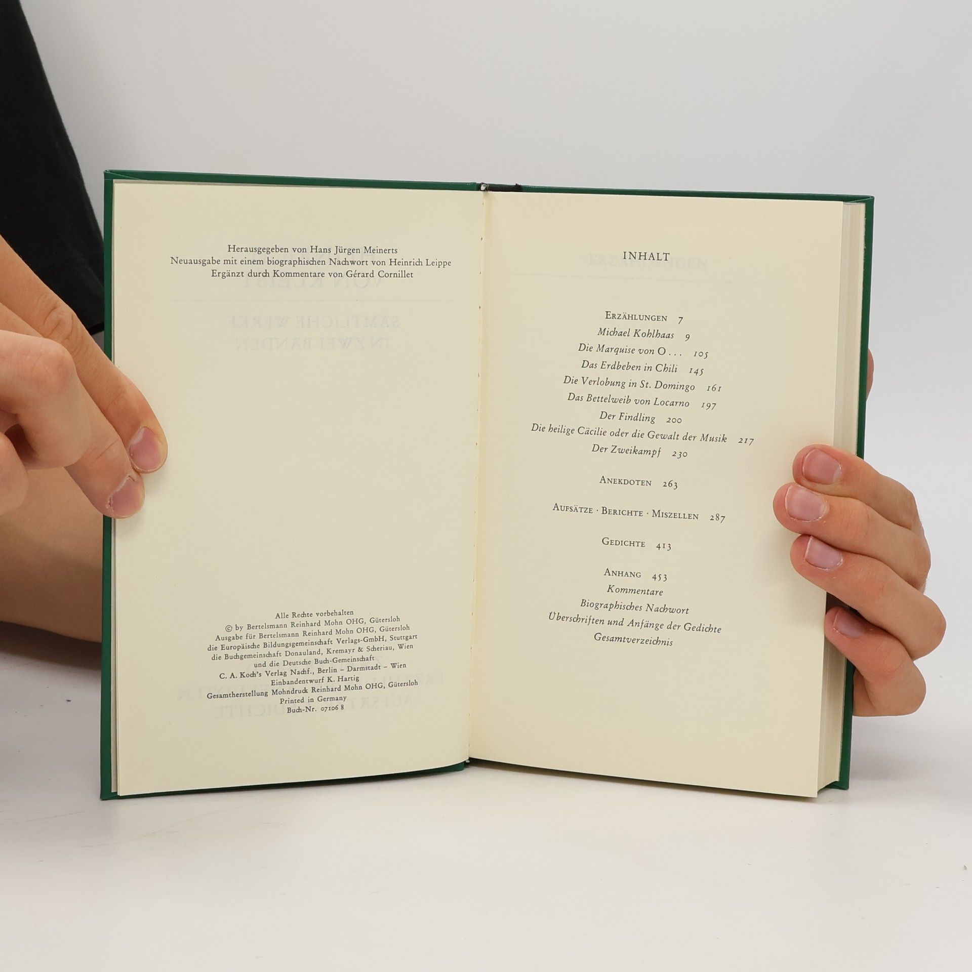 Heinrich von Kleist Werke 2
