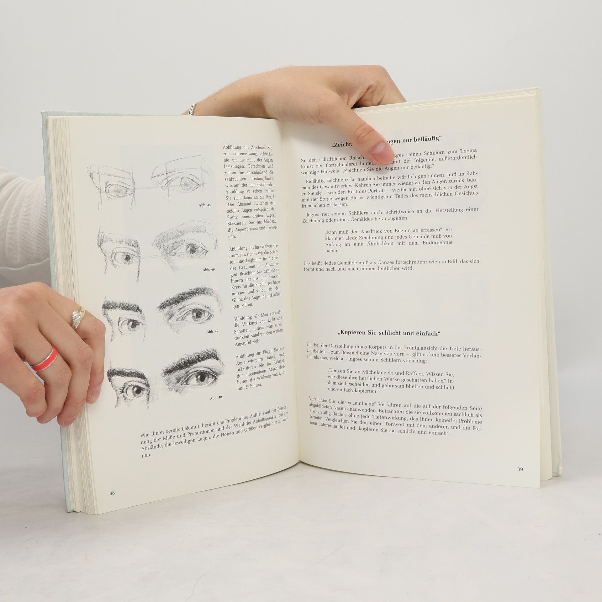 José María Parramón Handbuch Anatomie, Akt, Selbstportrait