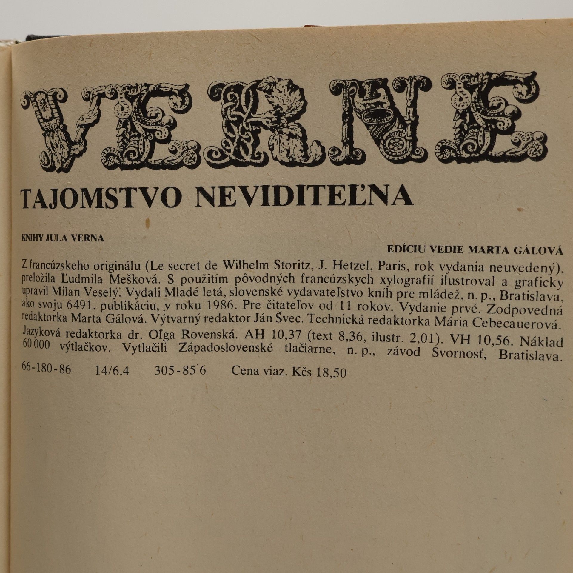 Jules Verne Tajomstvo neviditeľna