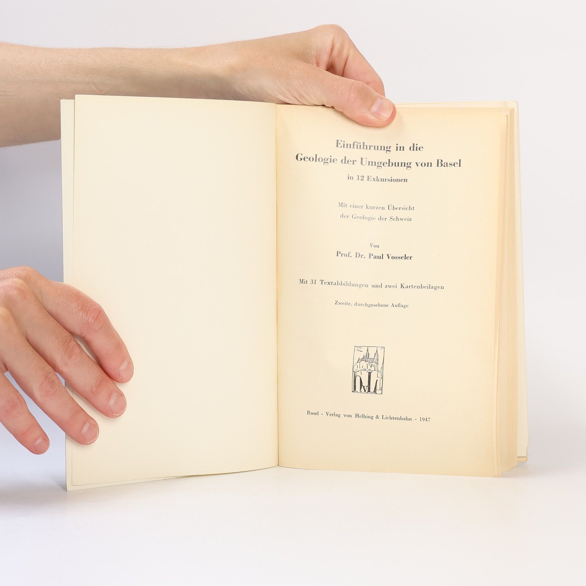 Paul Vosseler Einführung in die Geologie der Umgebung von Basel