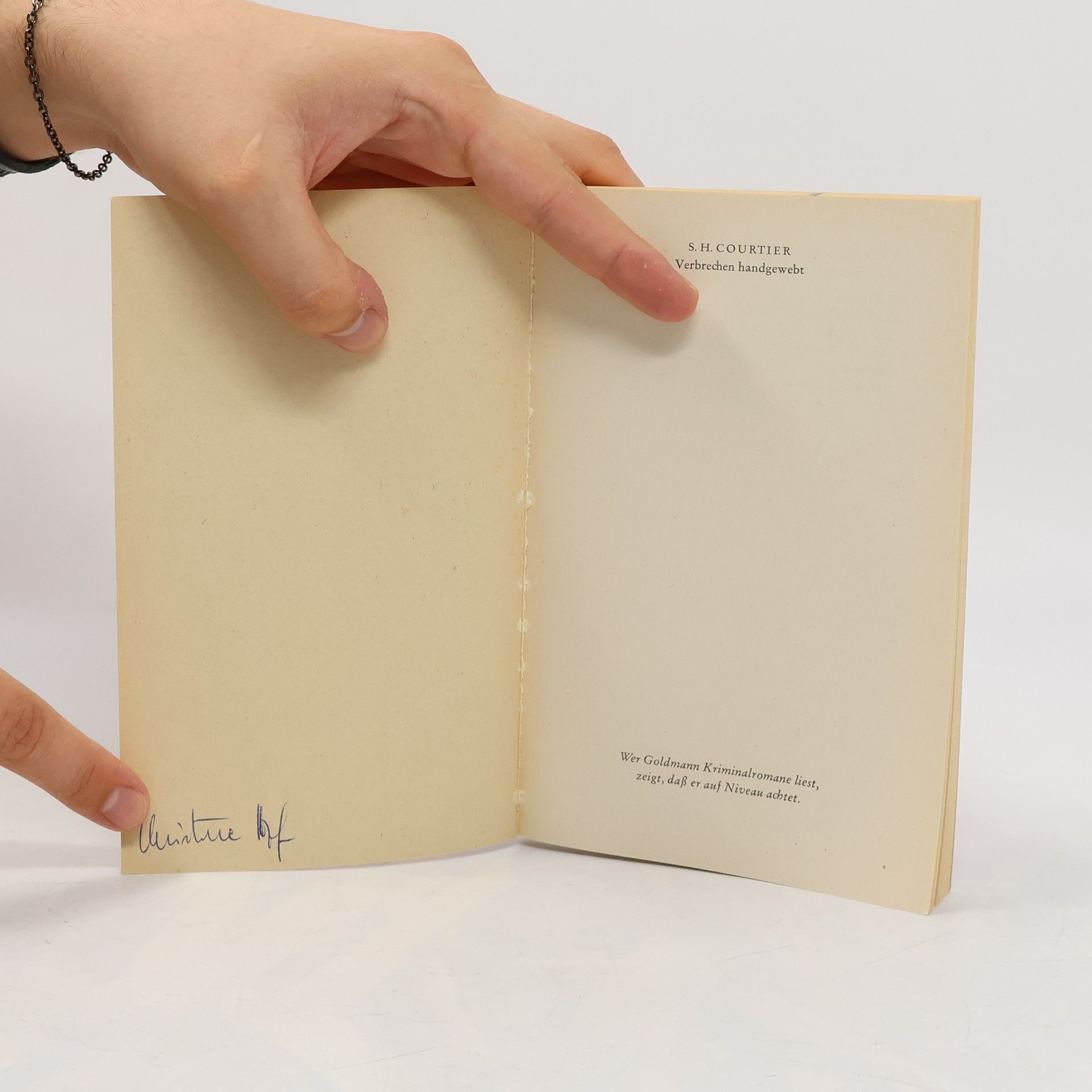 Sidney Hobson Courtier Goldmann rote KRIMI - 4418: Verbrechen handgewebt