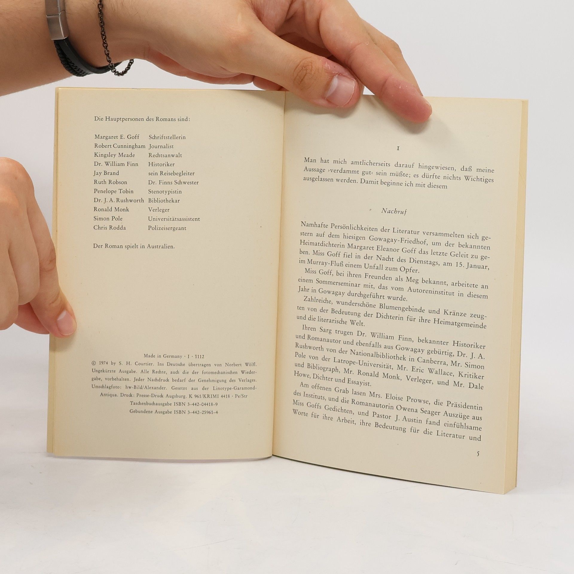 Sidney Hobson Courtier Goldmann rote KRIMI - 4418: Verbrechen handgewebt