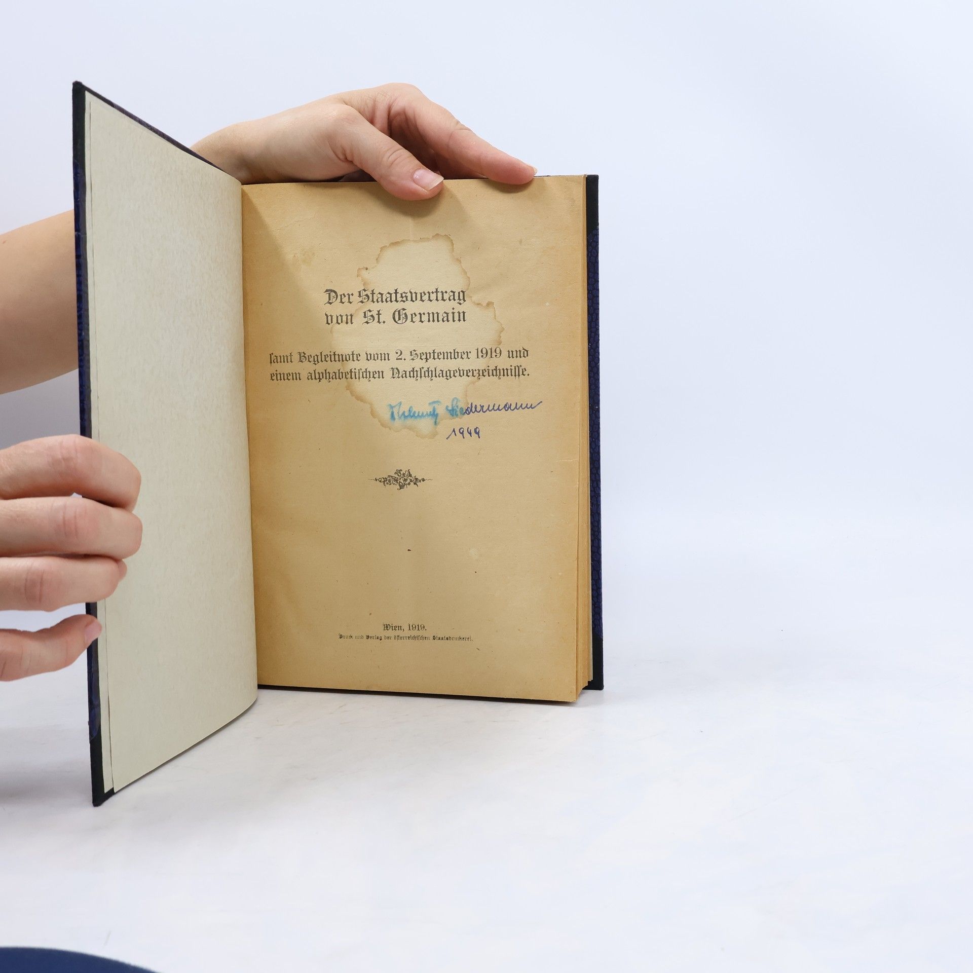 Various authors Der Staatsvertrag von St. Germain