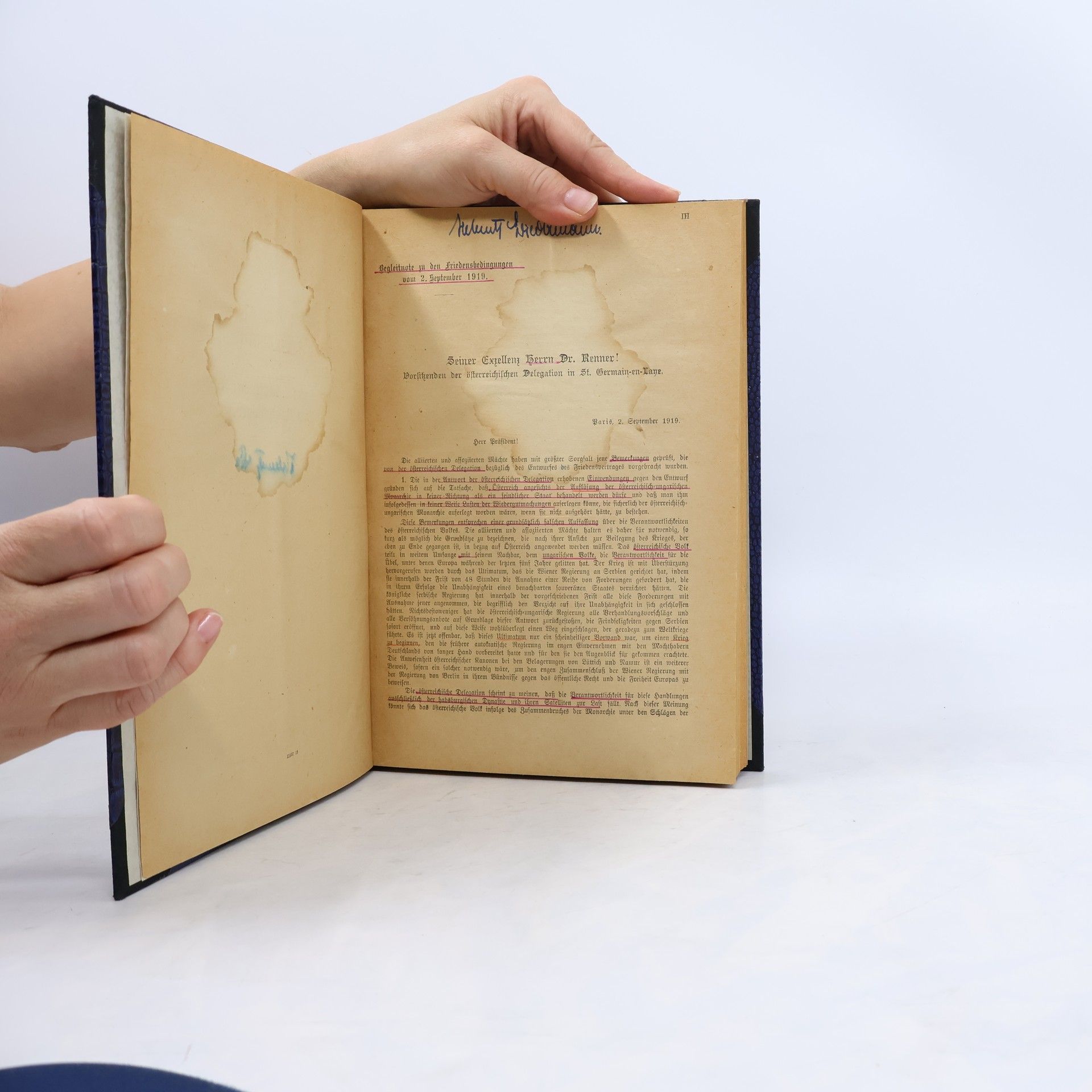 Various authors Der Staatsvertrag von St. Germain