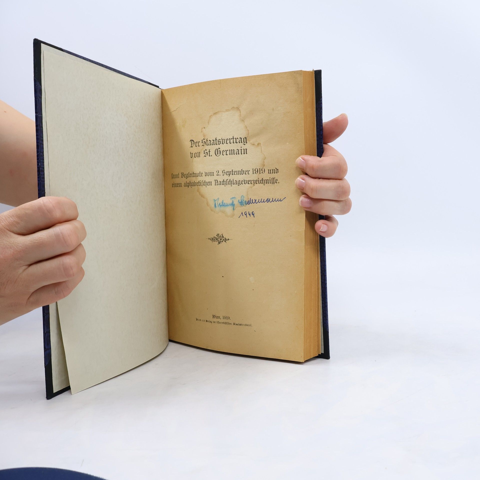 Various authors Der Staatsvertrag von St. Germain