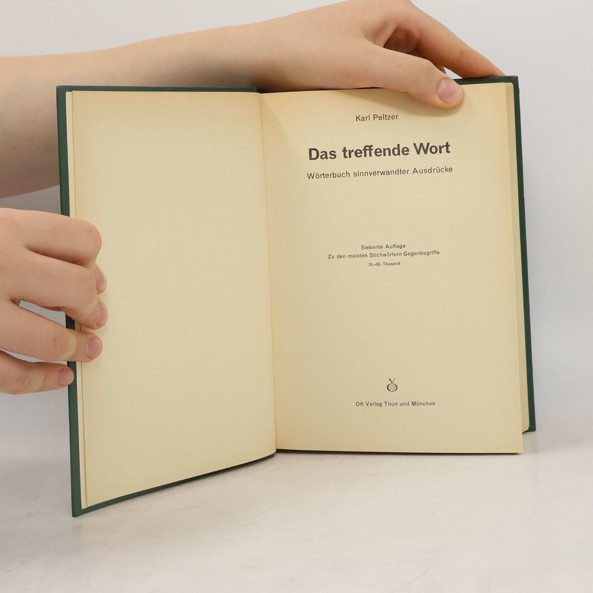 Karl Peltzer Das treffende Wort