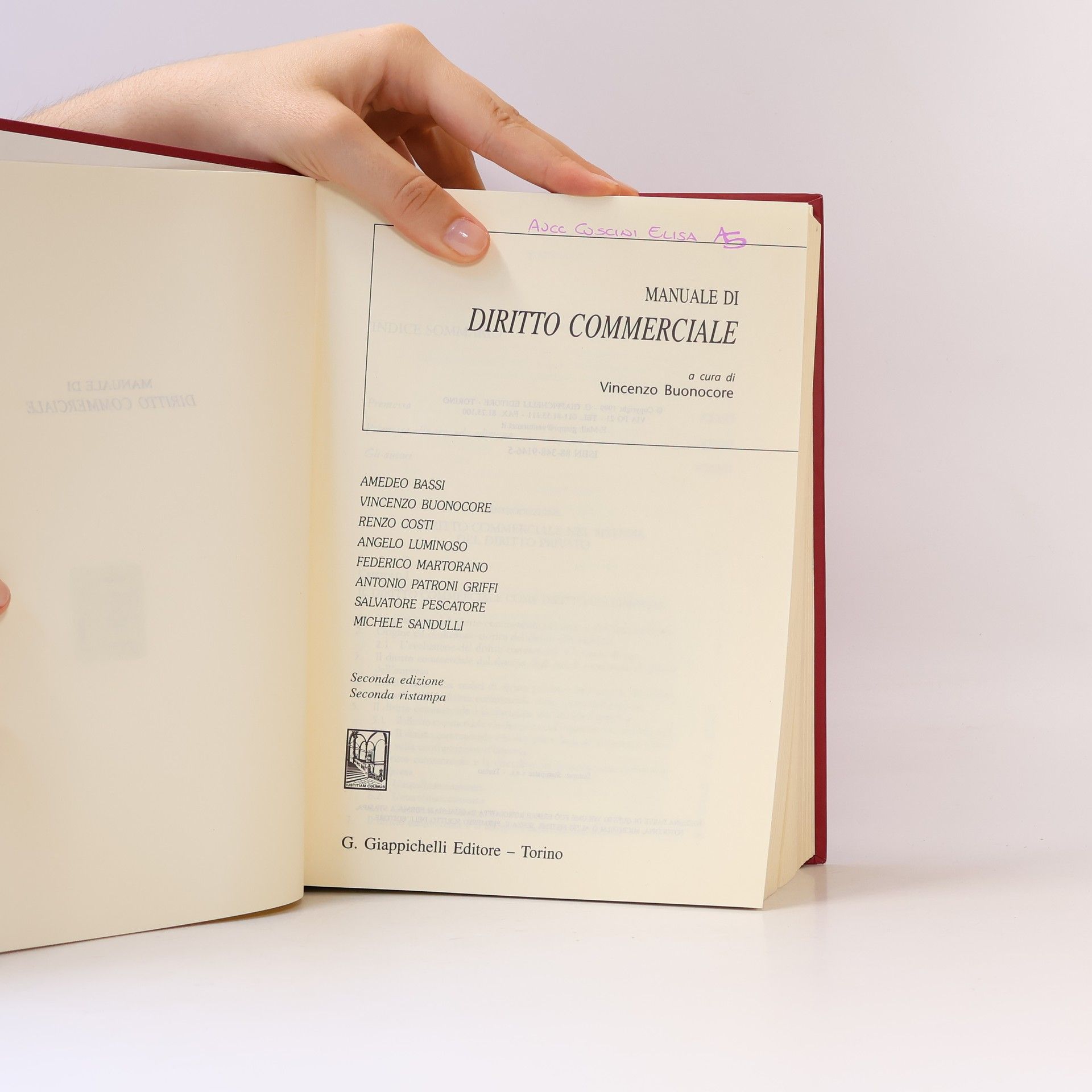 Amedeo Bassi Manuale di diritto commerciale