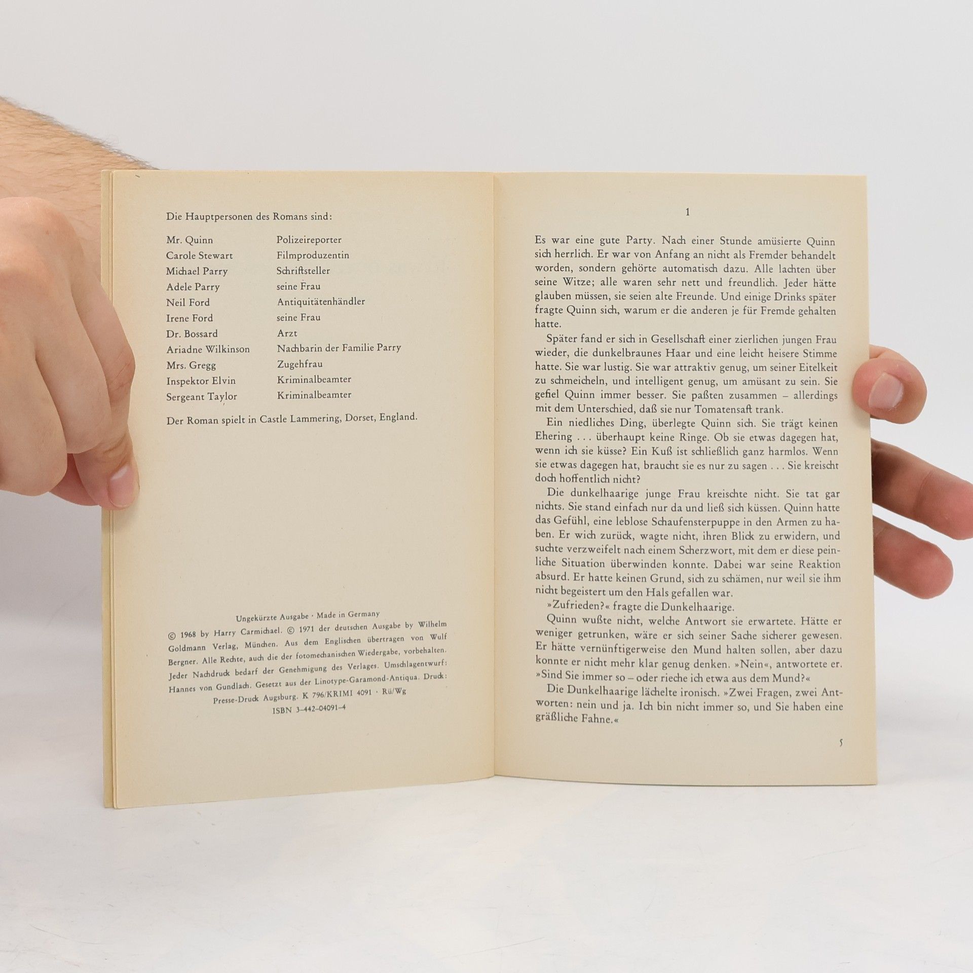 Harry Carmichael Goldmann Taschen Krimi - 4031: Etwas bitter im Geschmack