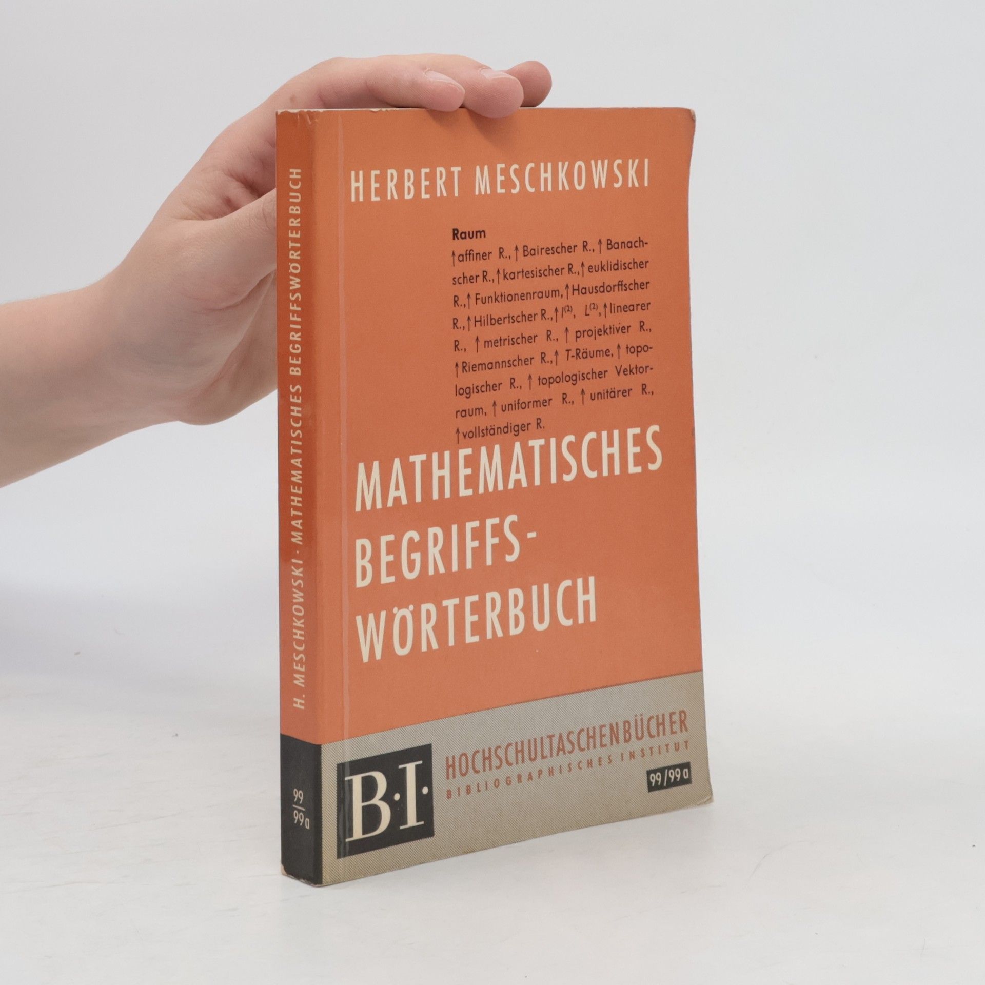 Herbert Meschkowski Mathematisches Begriffswörterbuch