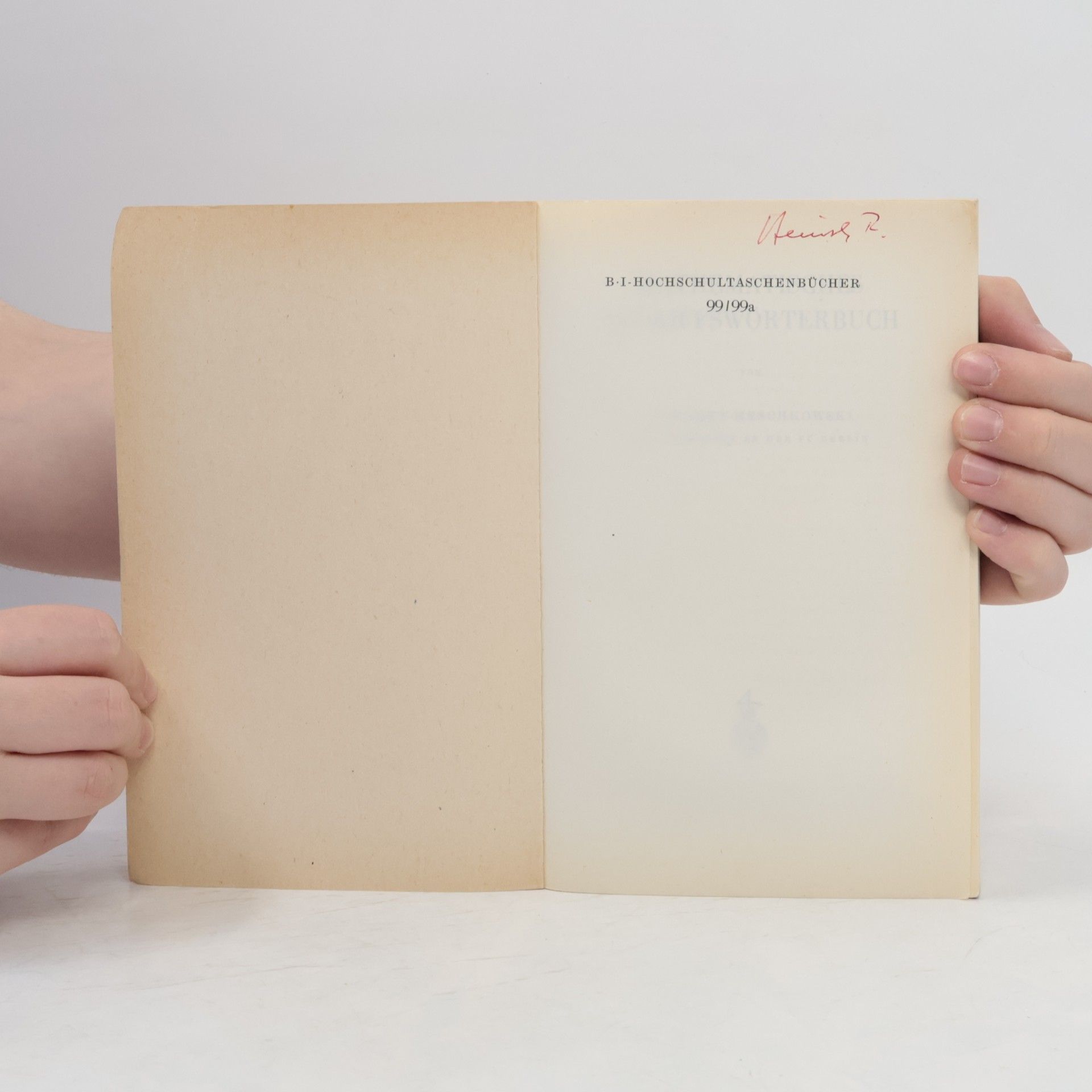 Herbert Meschkowski Mathematisches Begriffswörterbuch