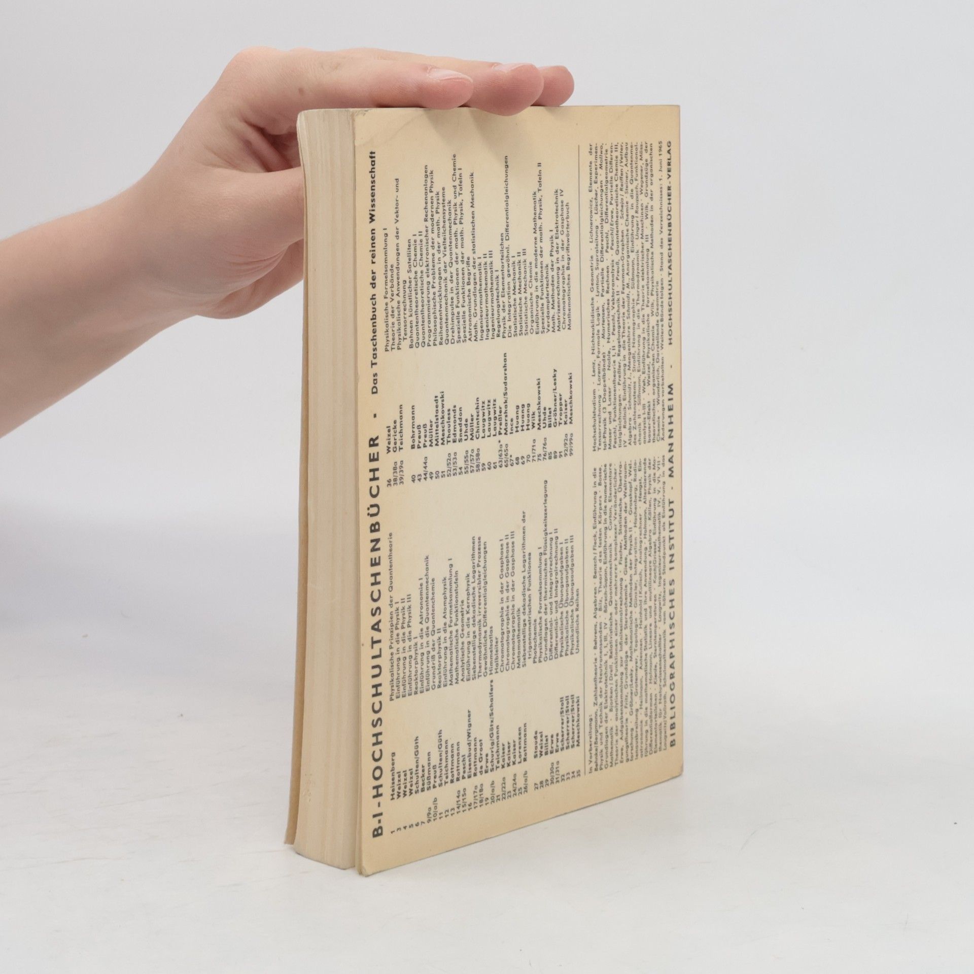 Herbert Meschkowski Mathematisches Begriffswörterbuch