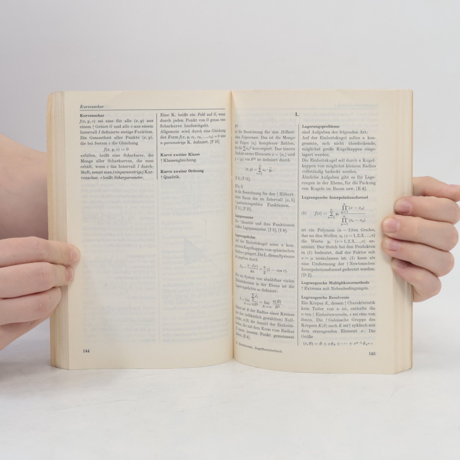 Herbert Meschkowski Mathematisches Begriffswörterbuch
