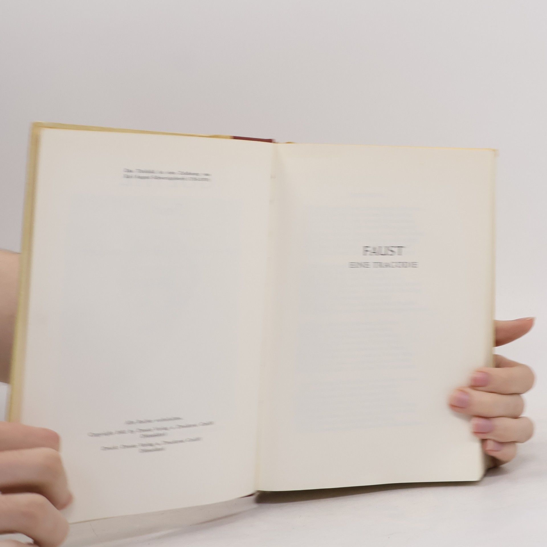 Johann Wolfgang von Goethe Faust. Eine Tragoedie von Goethe