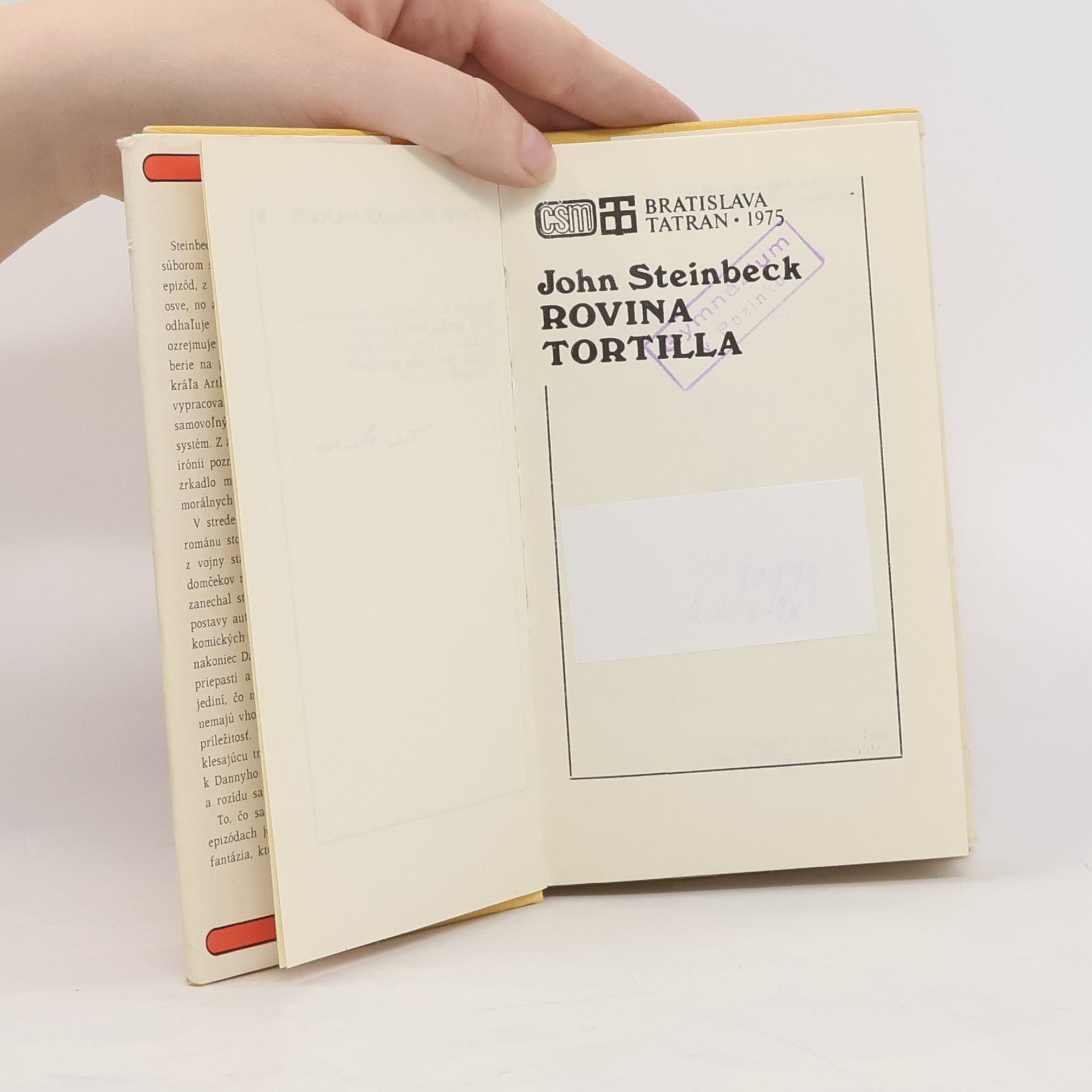 John Steinbeck Rovina Tortilla