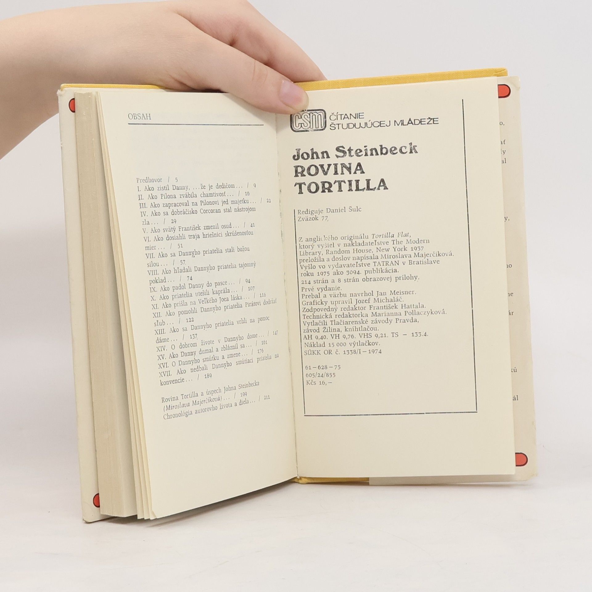 John Steinbeck Rovina Tortilla