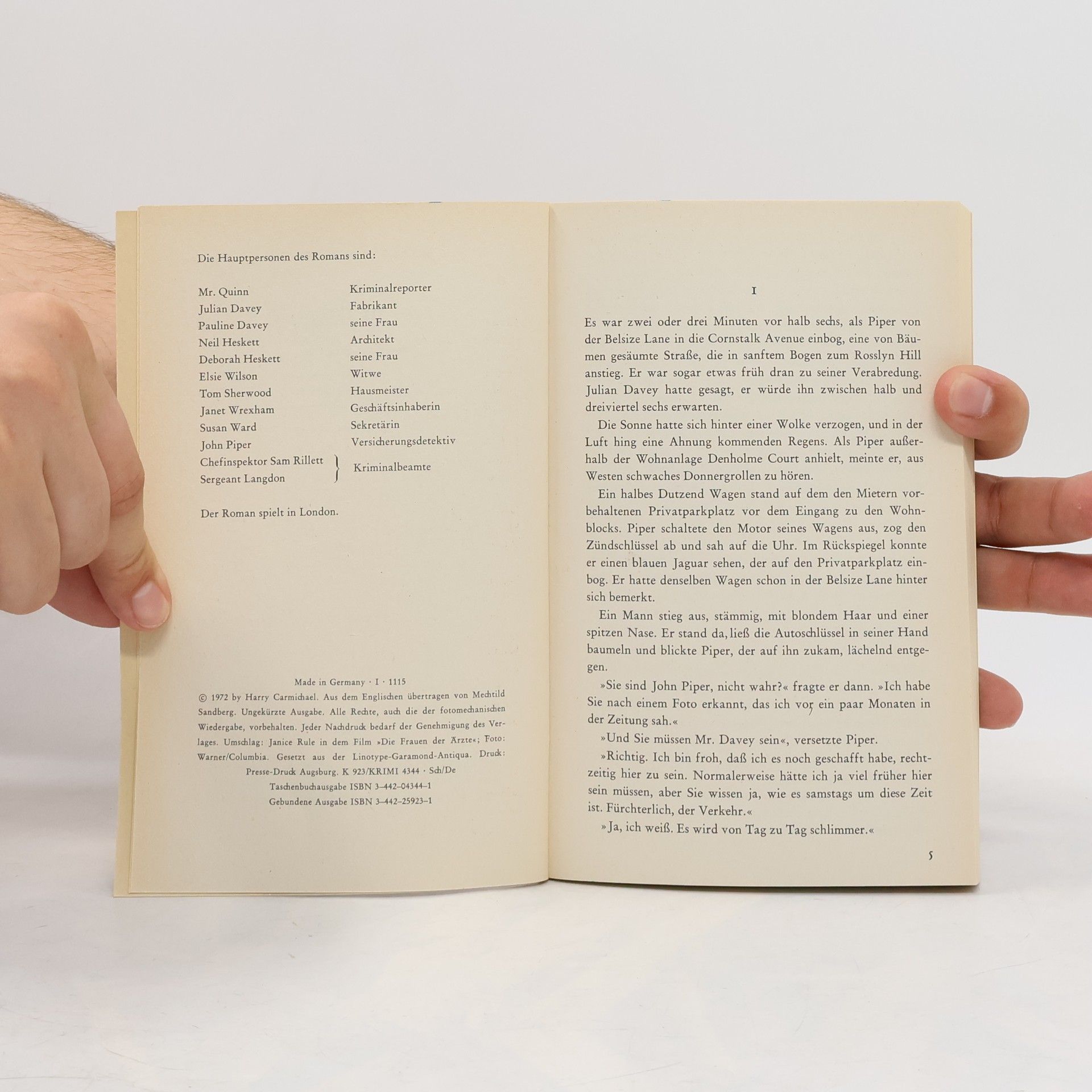 Harry Carmichael Goldmann Rote Krimi - 4344: Tod in flagranti