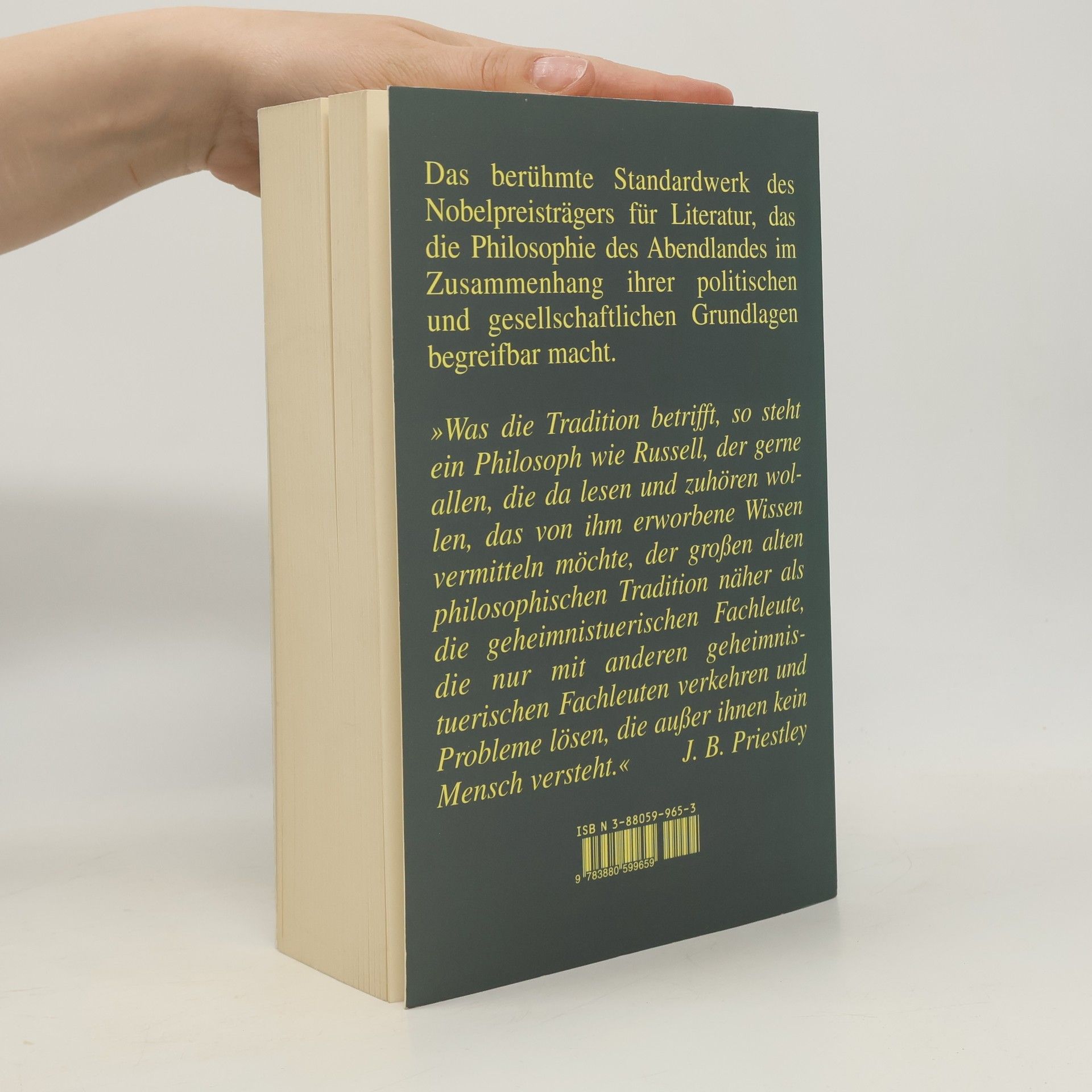Bertrand Russell Philosophie des Abendlandes