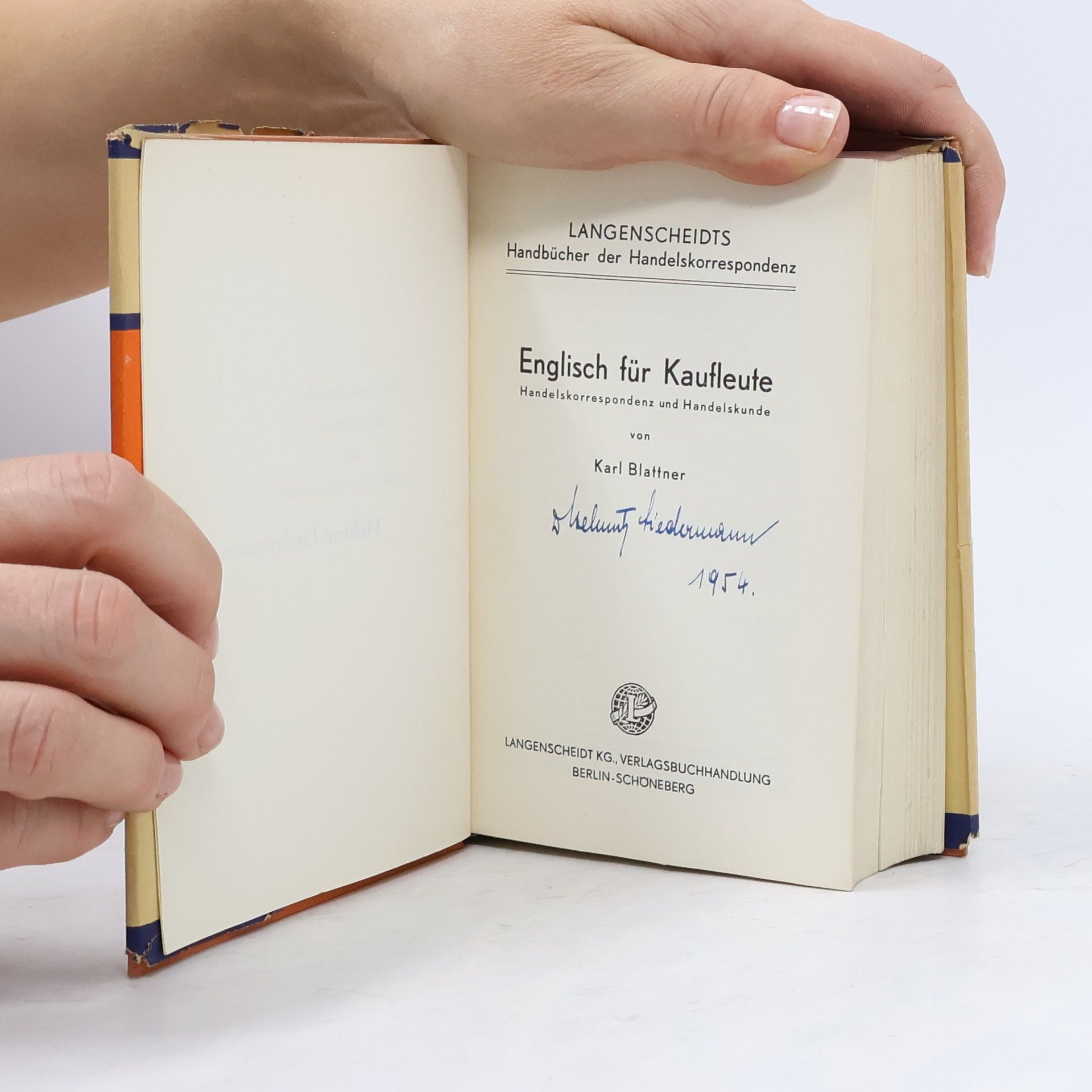 Karl Blattner Langenscheidts Handbücher der Handelskorrespondenz