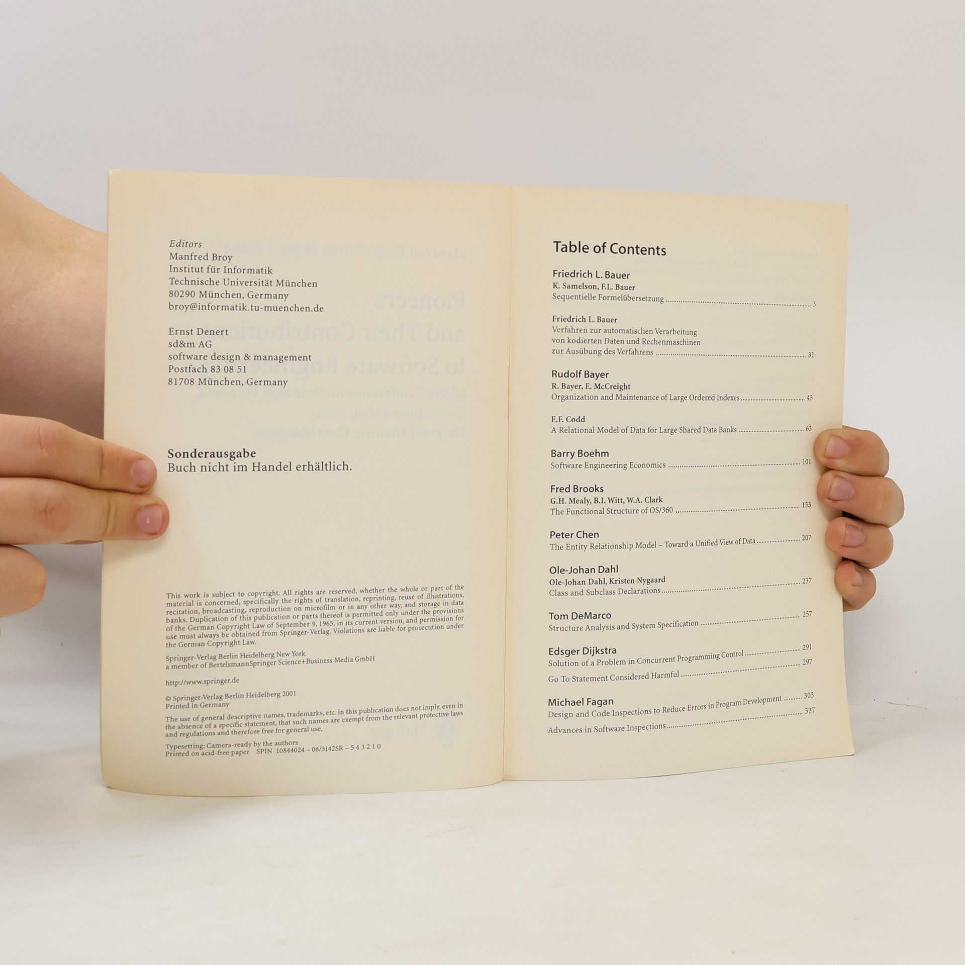 Kolektiv autorů Pioneers and Their Contributions to Software Engineering