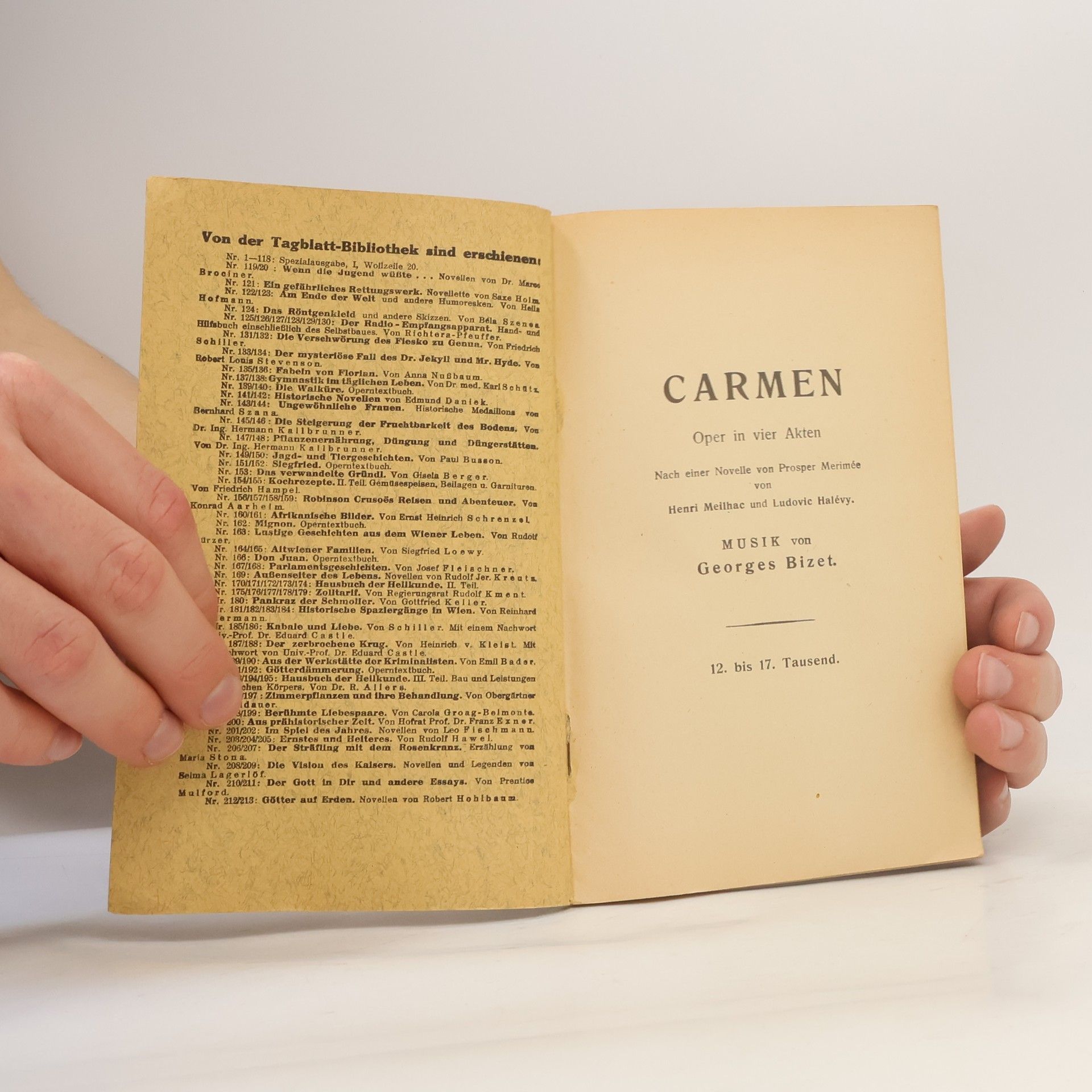 Georges Bizet Carmen. Oper in vier Akten
