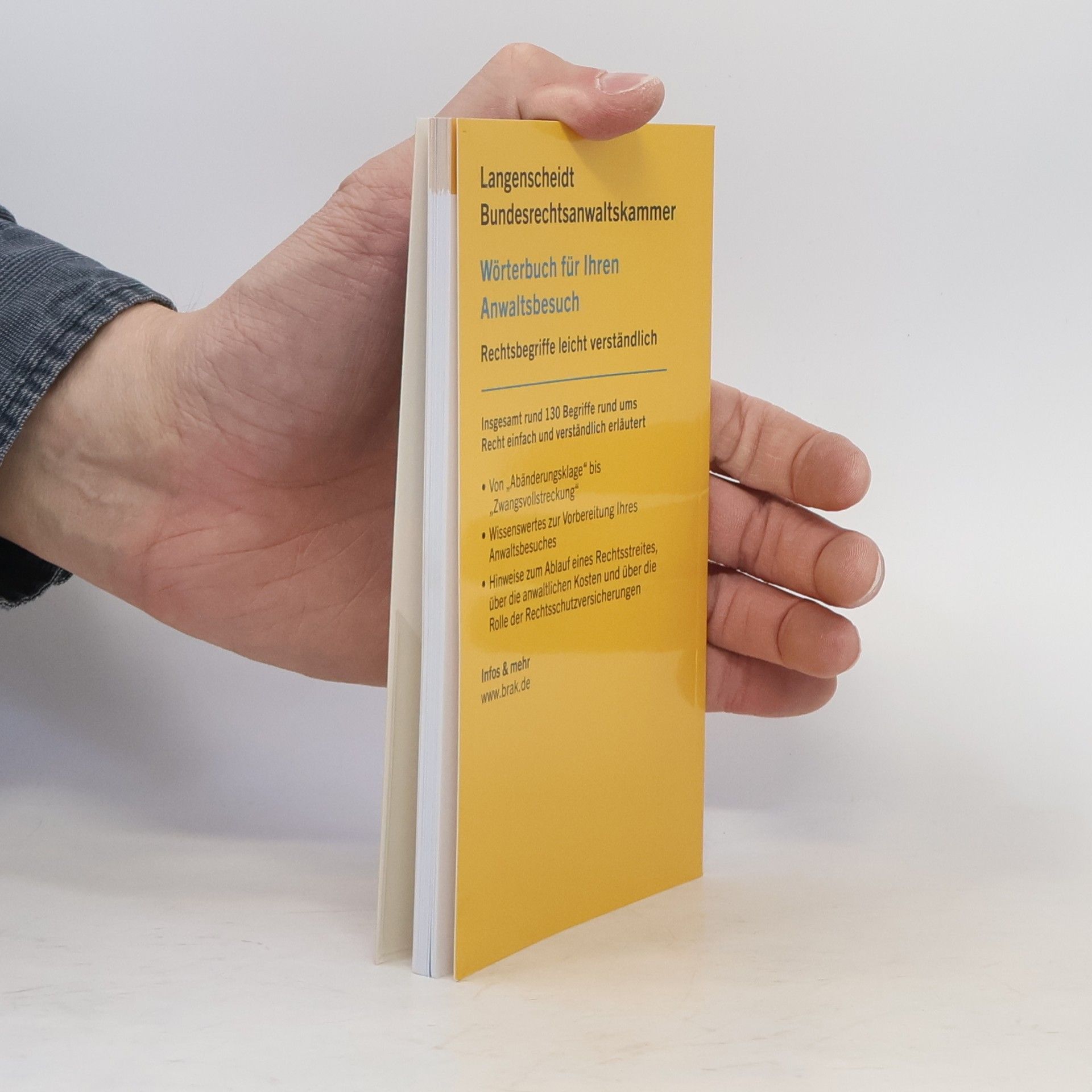 Langenscheidt Wörterbuch für Ihren Anwaltsbesuch