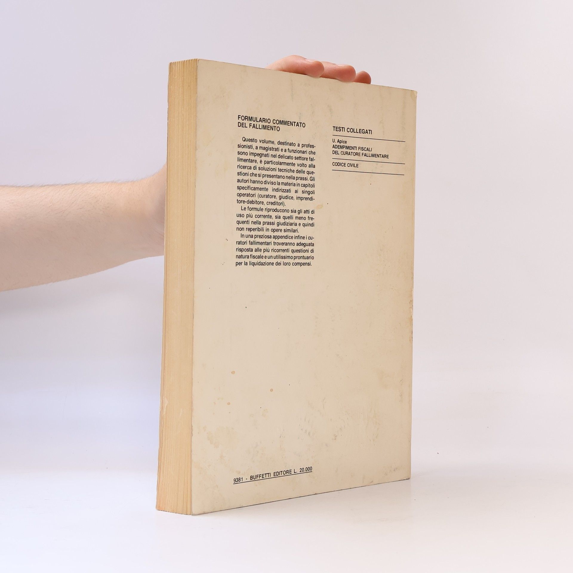 Umberto Apice Formulario commentato del fallimento
