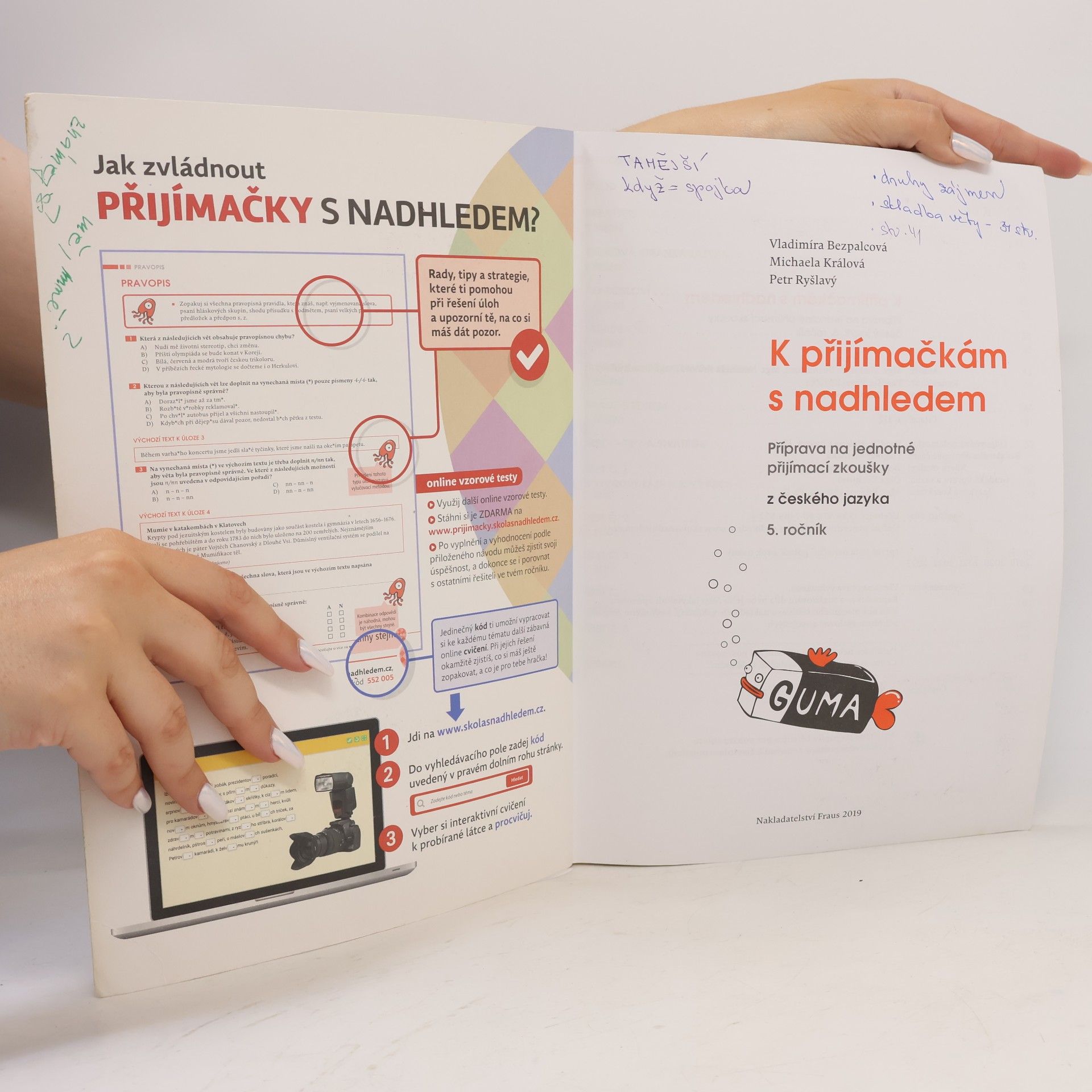 Vladimíra Bezpalcová Český jazyk: K přijímačkám s nadhledem, 5. ročník
