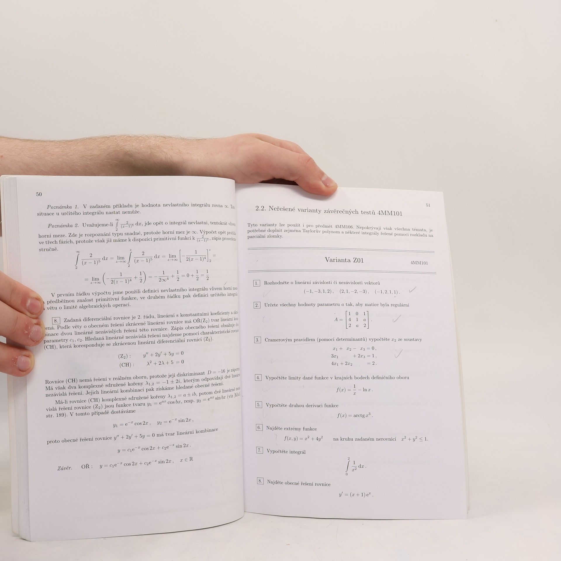 Miroslava Otavová Matematika. Soubor testů pro všechny kurzy matematiky na VŠE