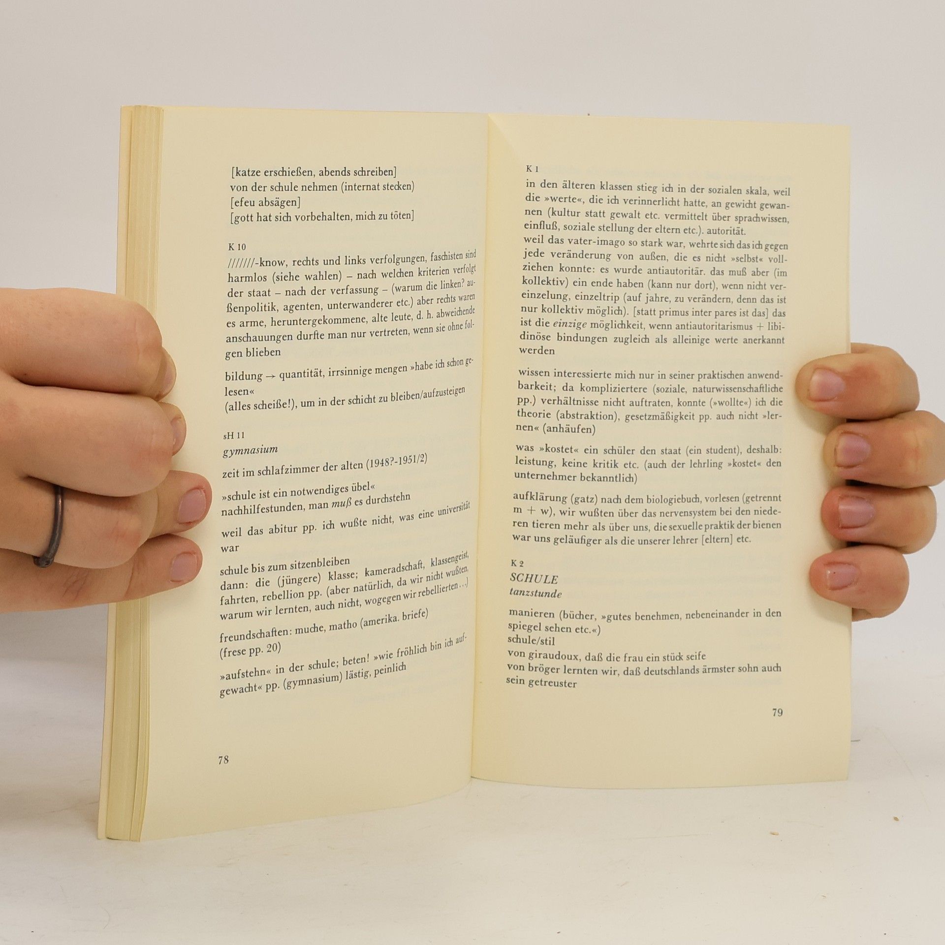 Bernward Vesper Ergänzungen zu Die Reise aus der Ausgabe letzter Hand.