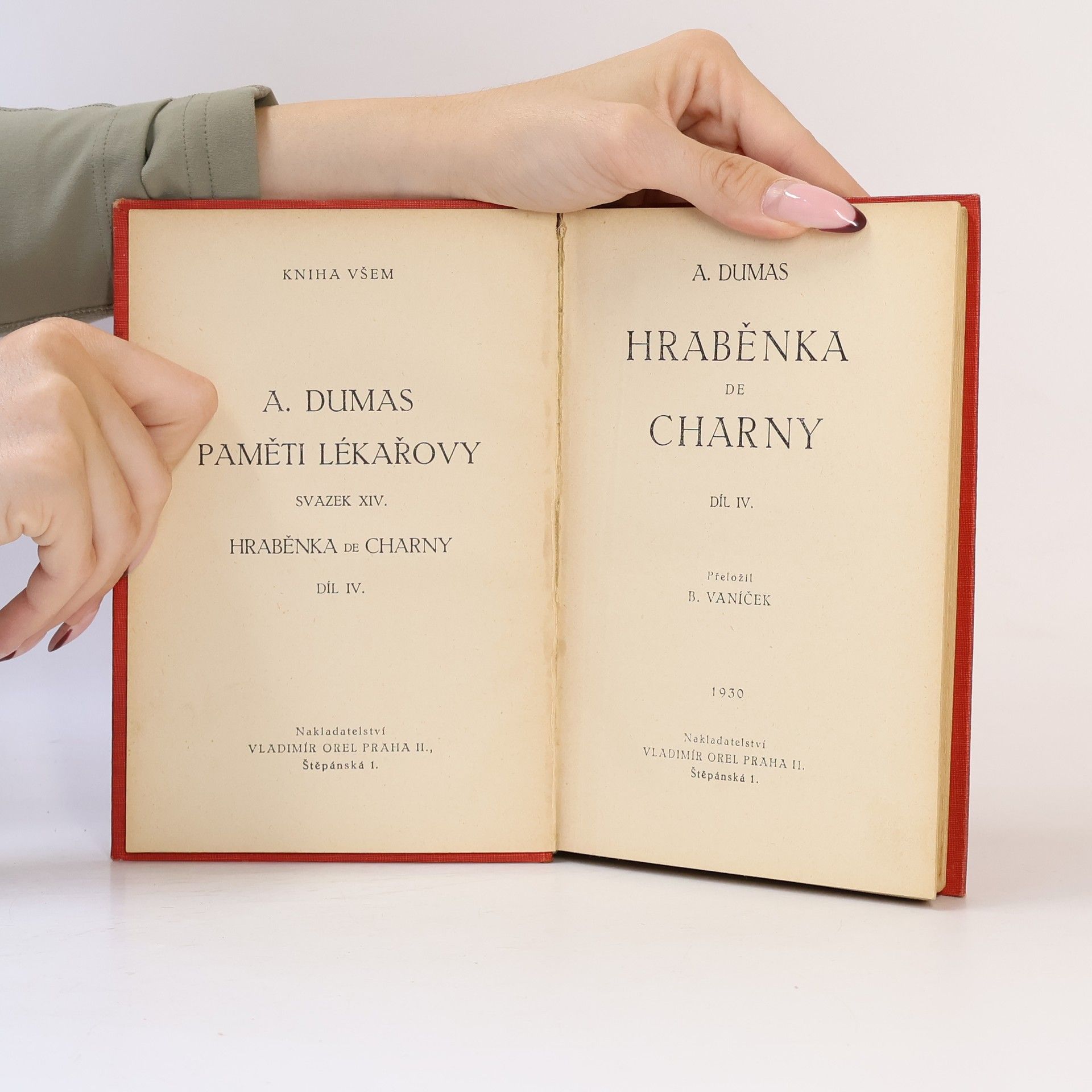 Alexandre Dumas Paměti lékařovy IV. Hraběnka de Charny IV.