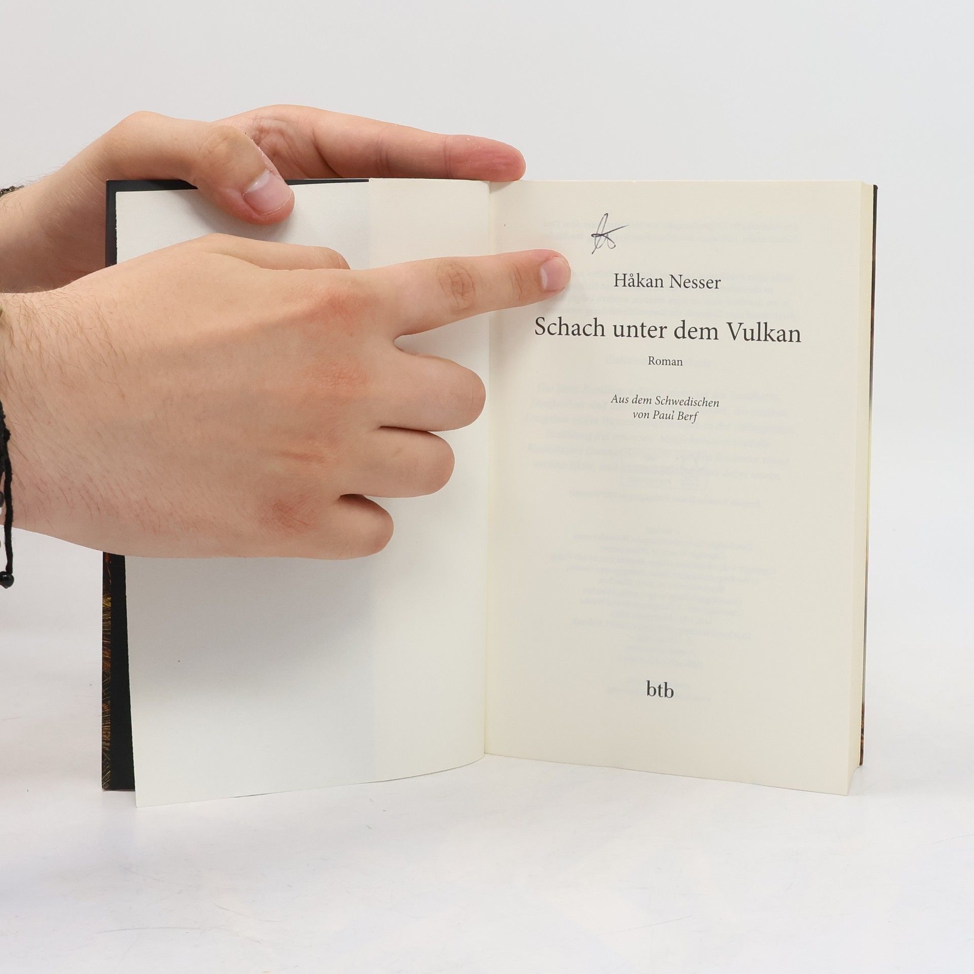 Håkan Nesser Schach unter dem Vulkan