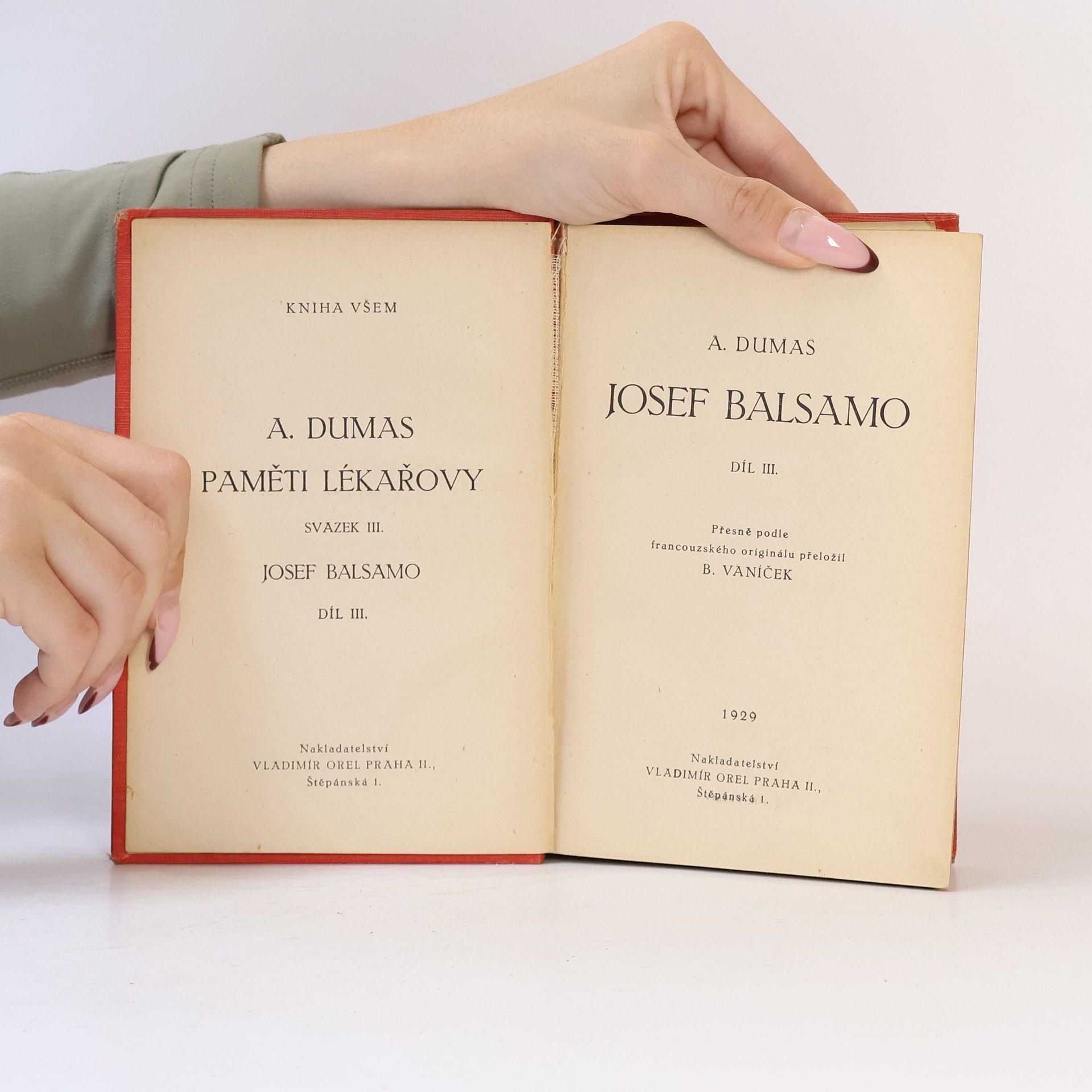 Alexandre Dumas Paměti lékařovy svazek III. Josef Balsamo III.