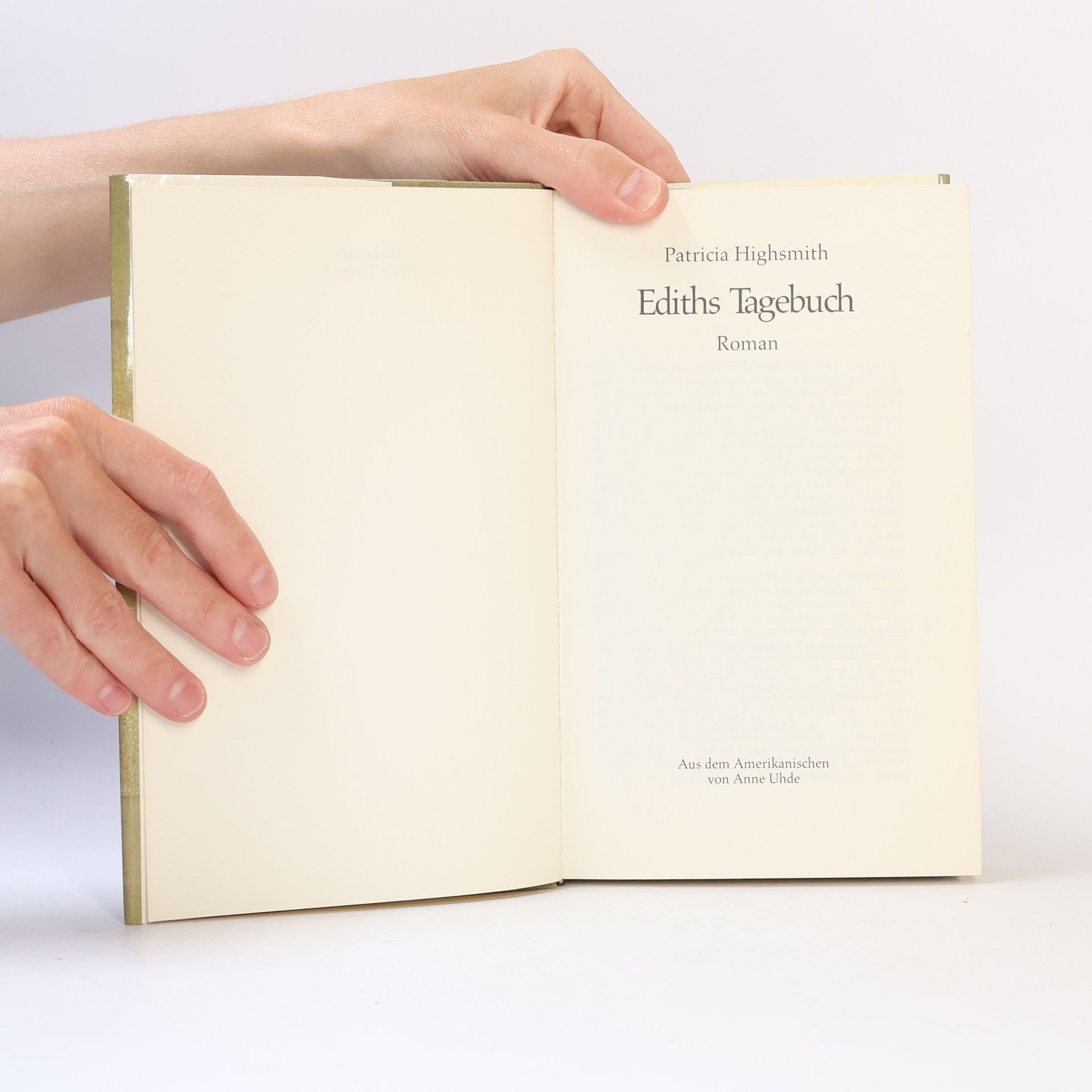 Patricia Highsmith Ediths Tagebuch
