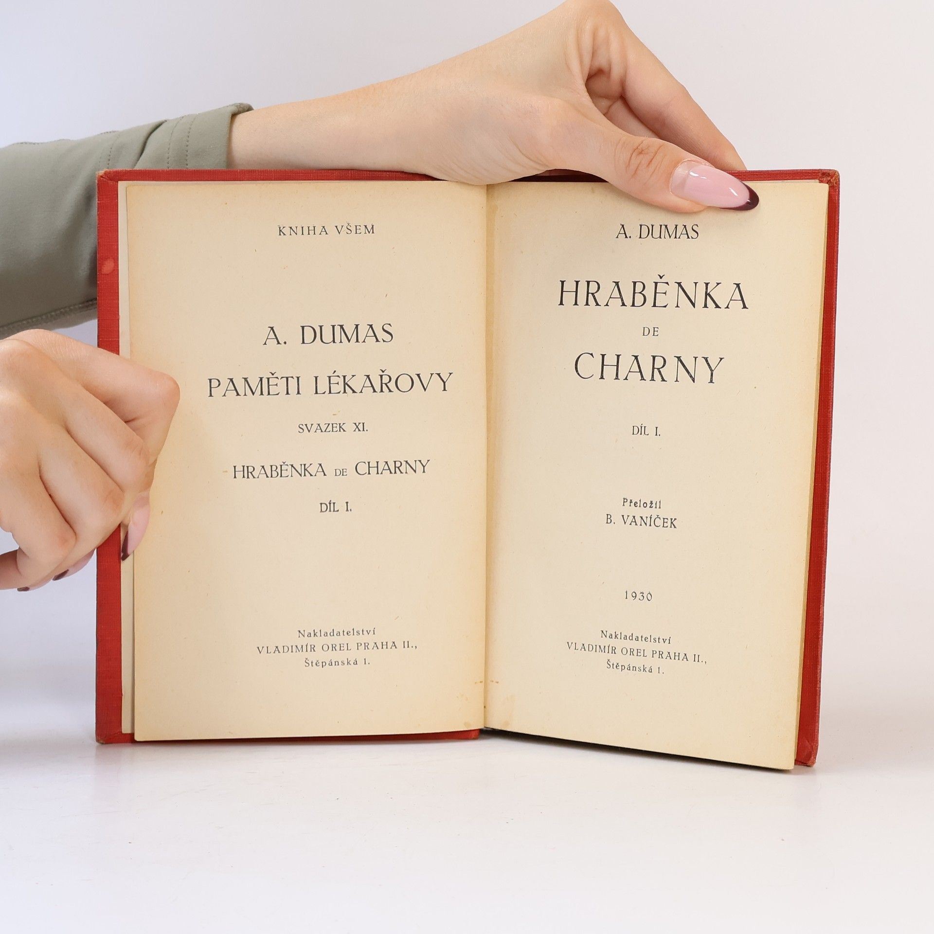Alexandre Dumas Hraběnka de Charny I.