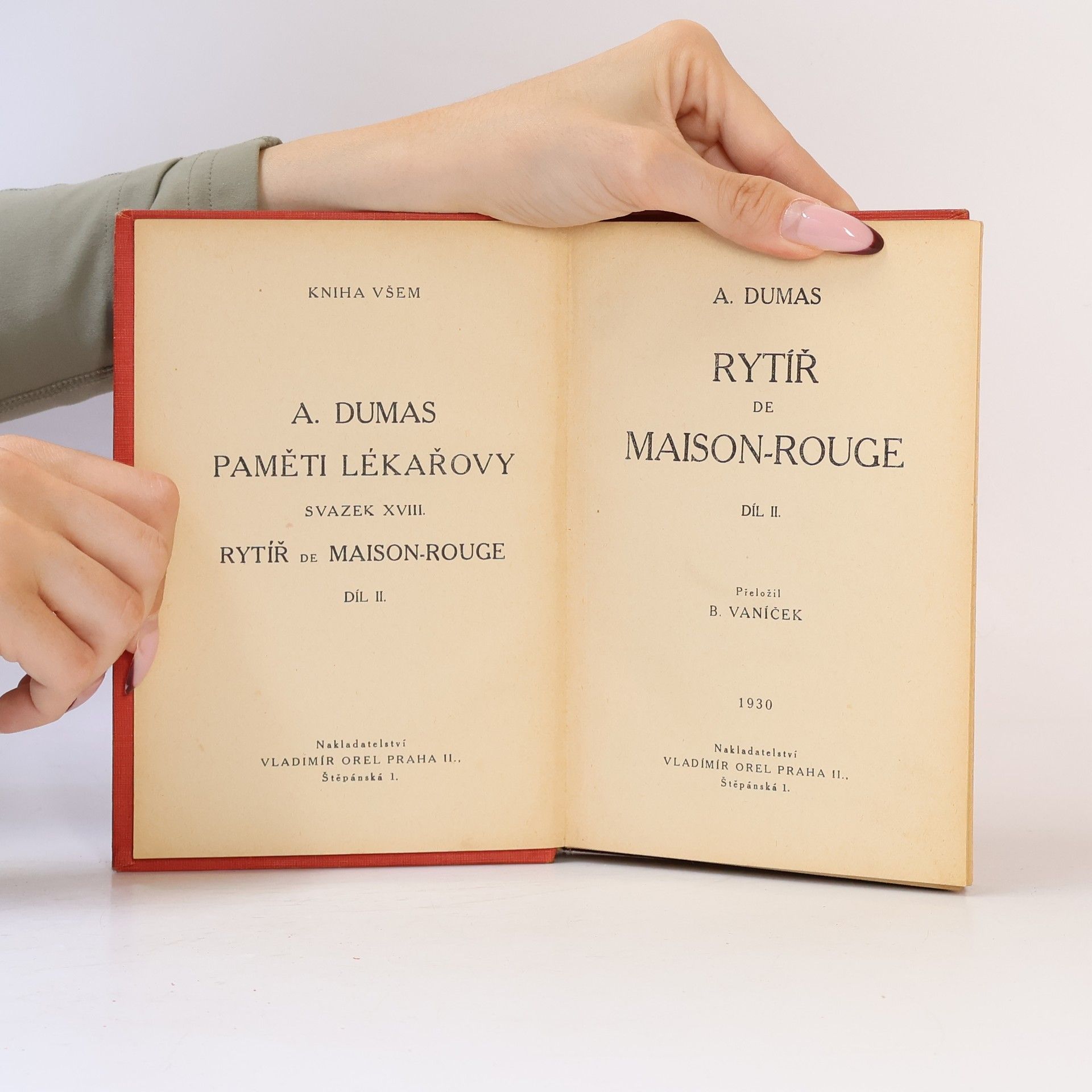 Alexandre Dumas der Ältere Rytíř de Maison Rouge II.