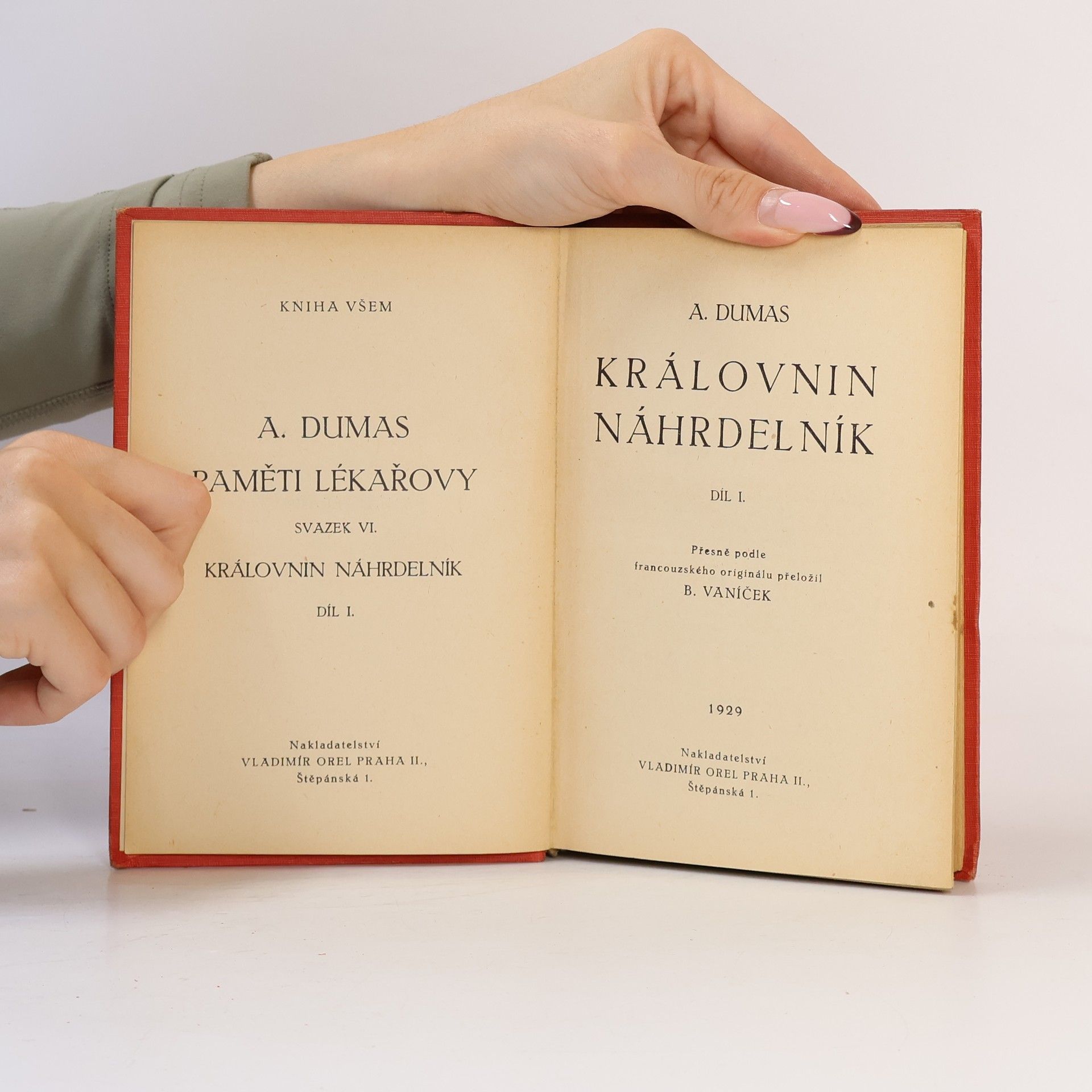 Alexandre Dumas Paměti lékařovy. Královnin náhrdelník I.