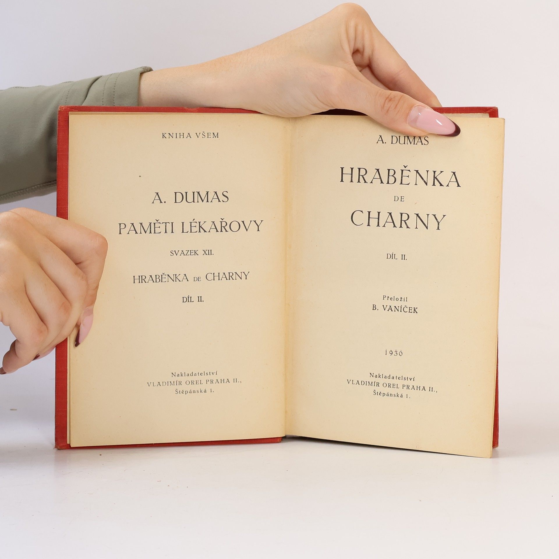Alexandre Dumas der Ältere Paměti lékařovy: Hraběnka de Charny - Díl II.