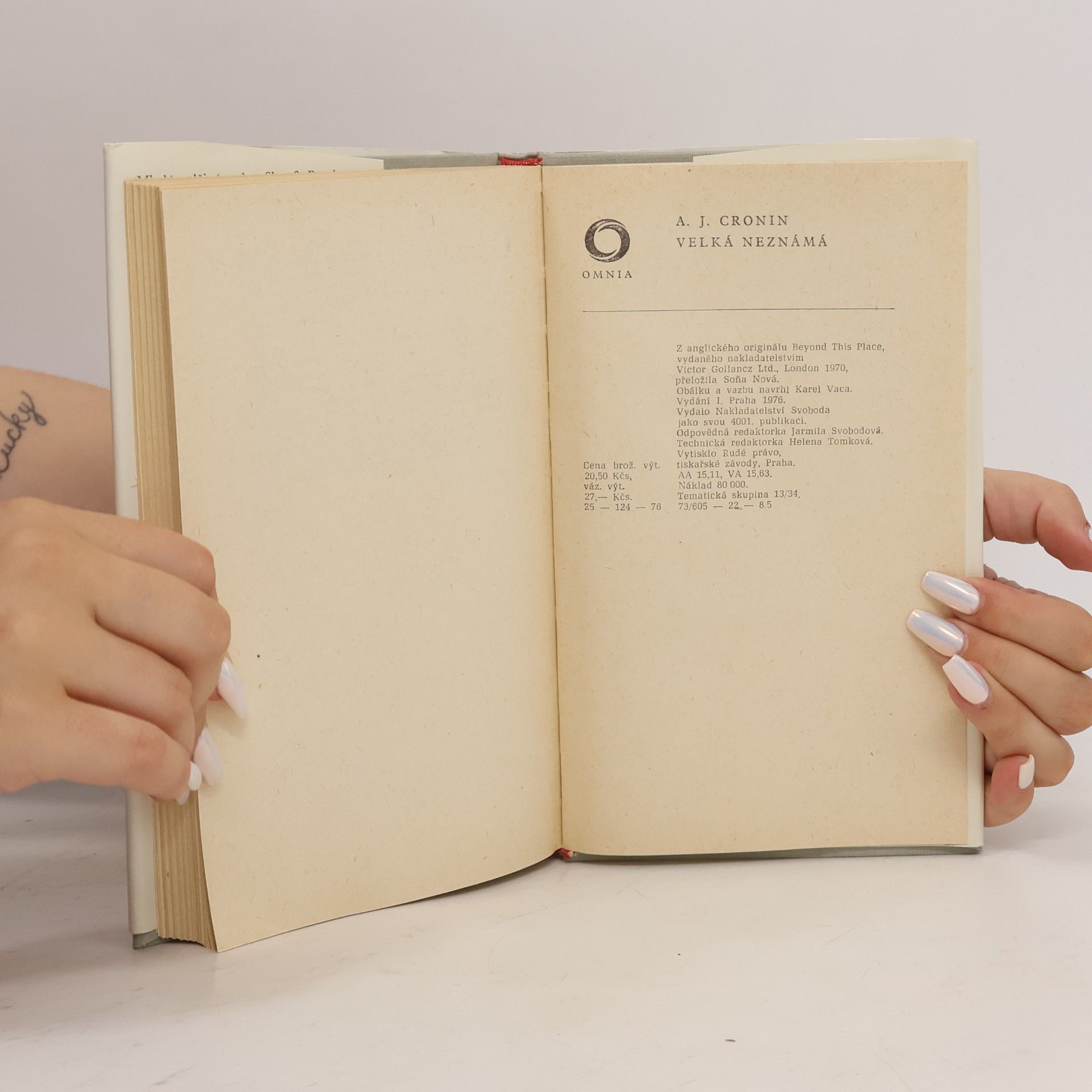 A. J. Cronin Velká neznámá