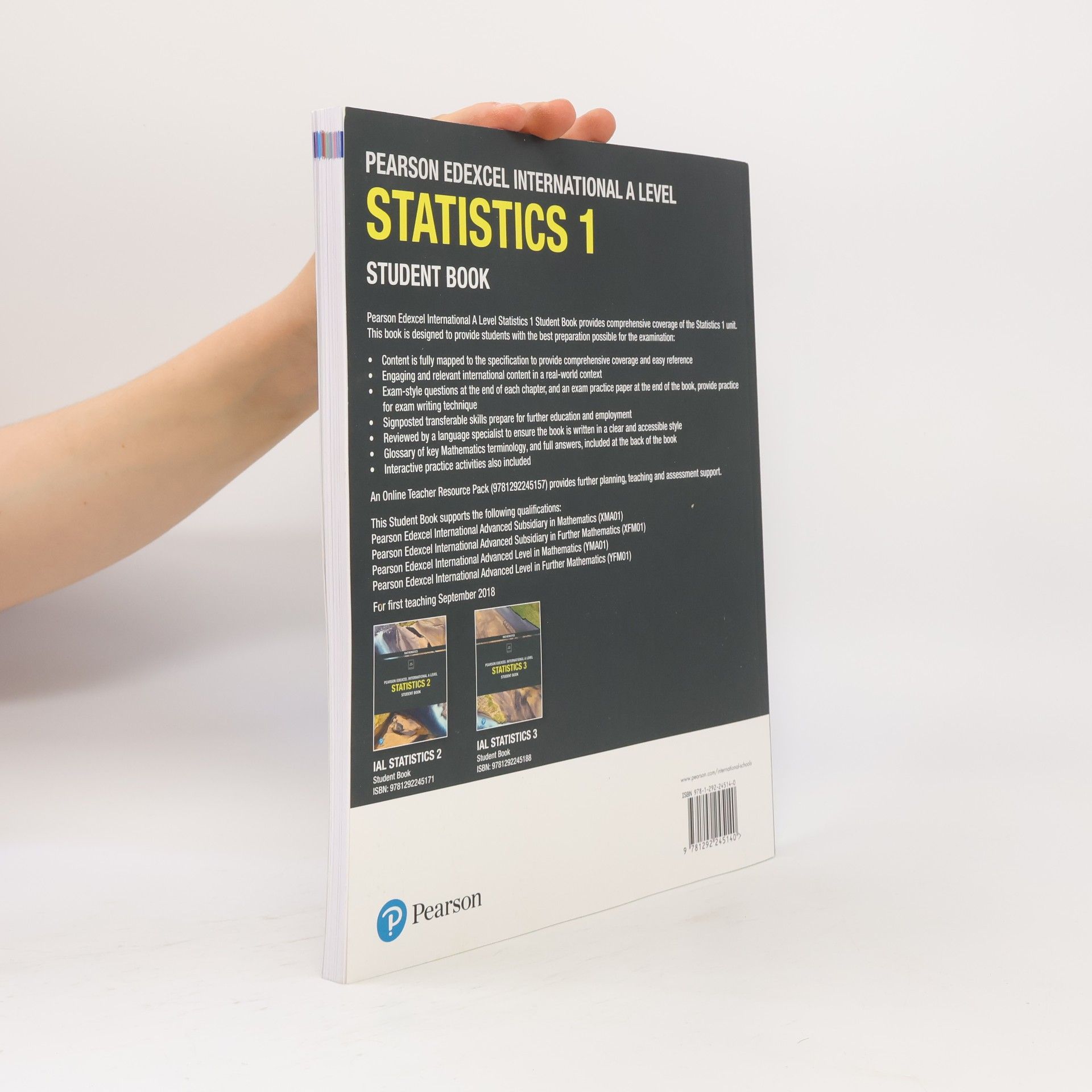 Joe Skrakowski Pearson Edexcel International A Level Mathematics Statistics 1 Student Book