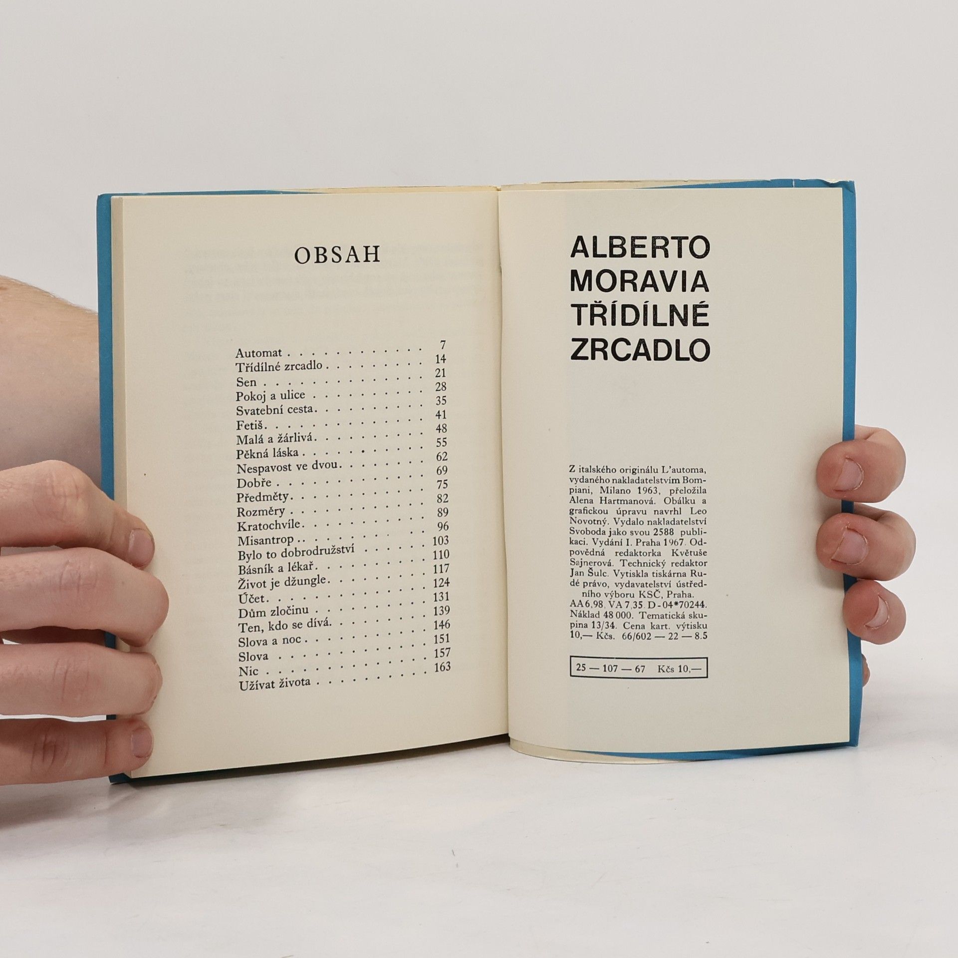 Alberto Moravia Třídílné zrcadlo