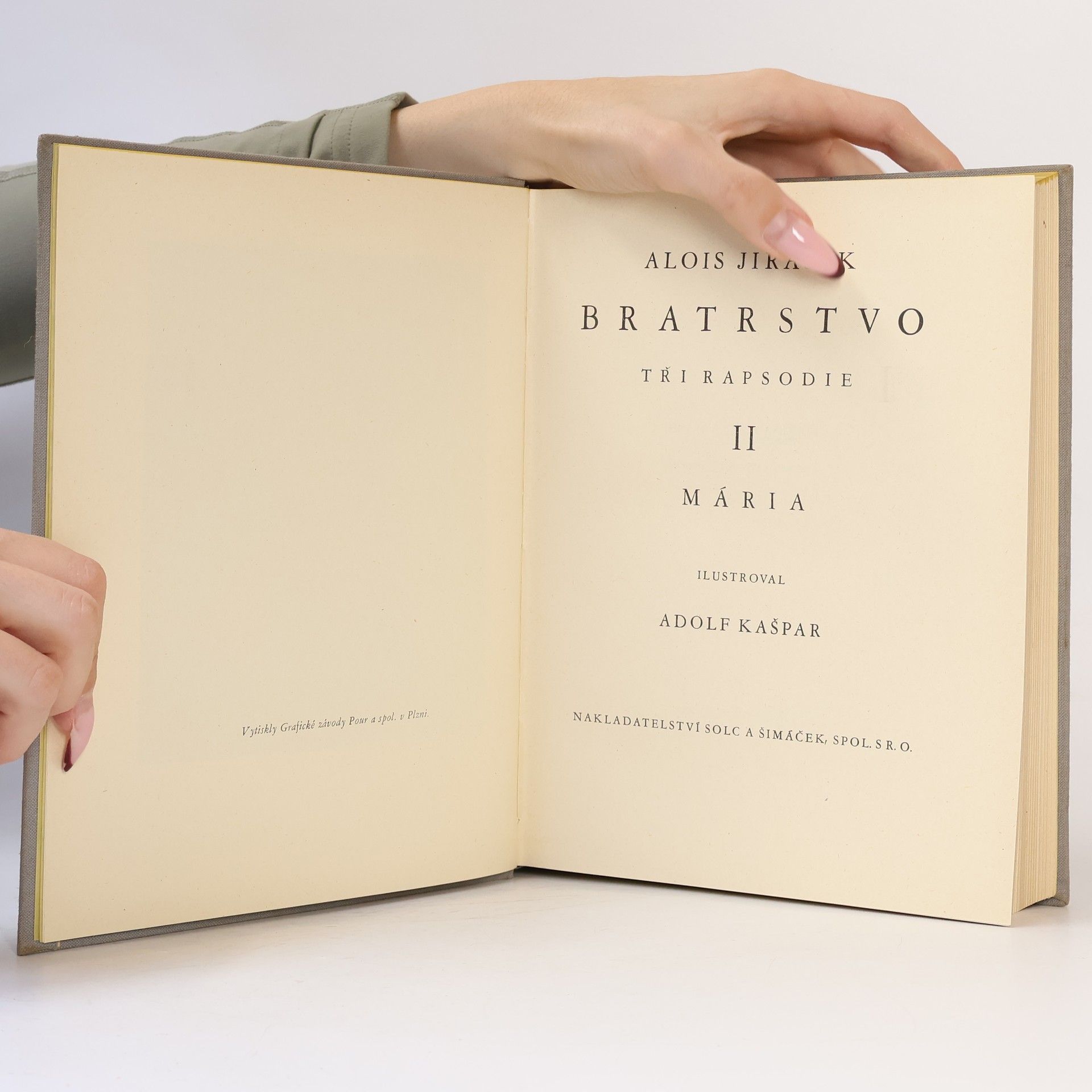 Alois Jirásek Bratrstvo II. Tři rapsodie. Mária