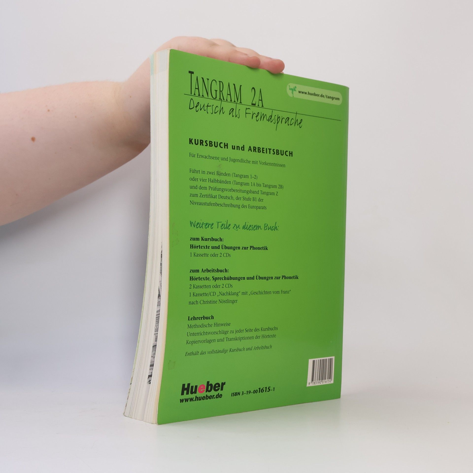 Rosa-Maria Dallapiazza Tangram : Deutsch als Fremdsprache. 2A, Kursbuch und Arbeitsbuch
