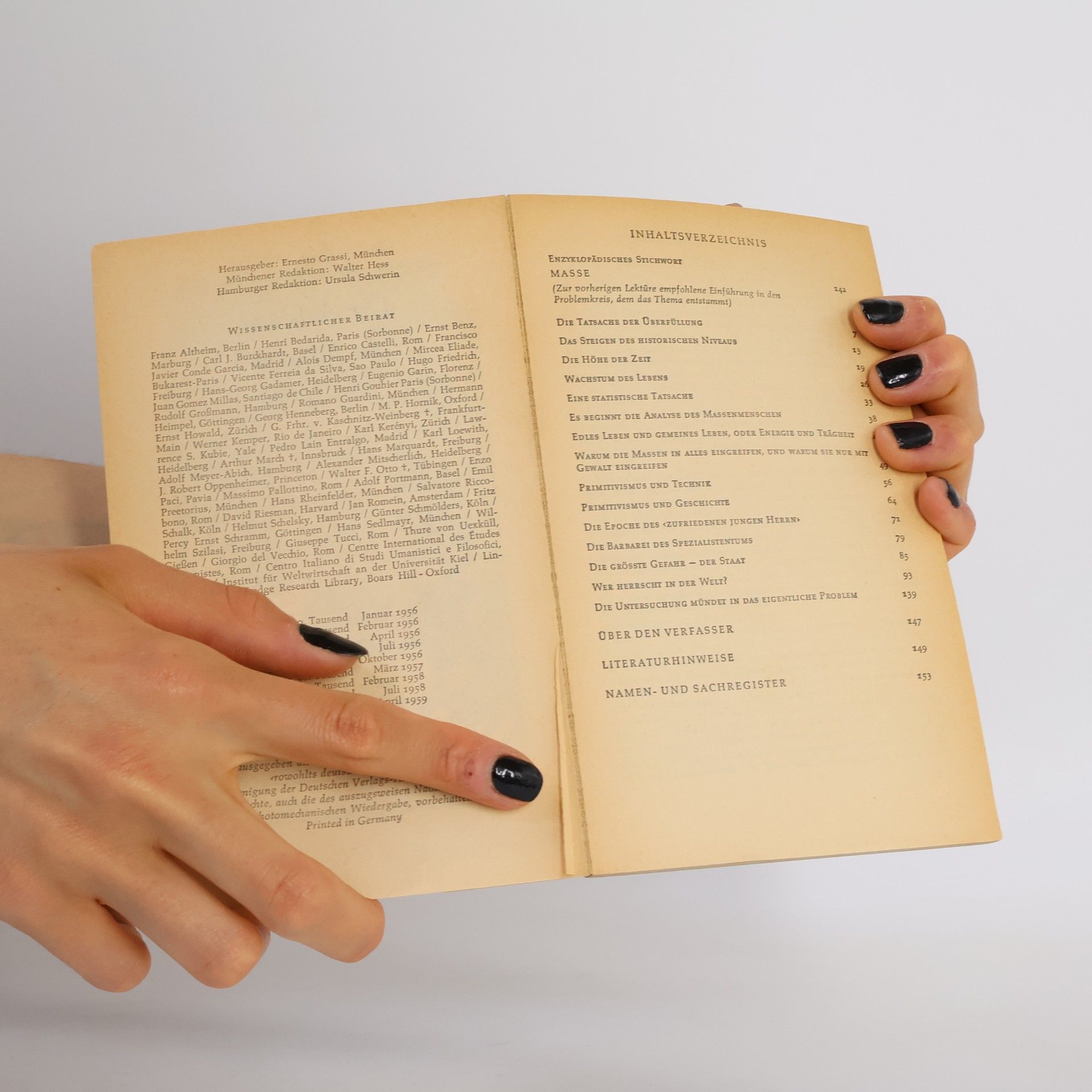 José Ortega y Gasset Der Aufstand der Massen