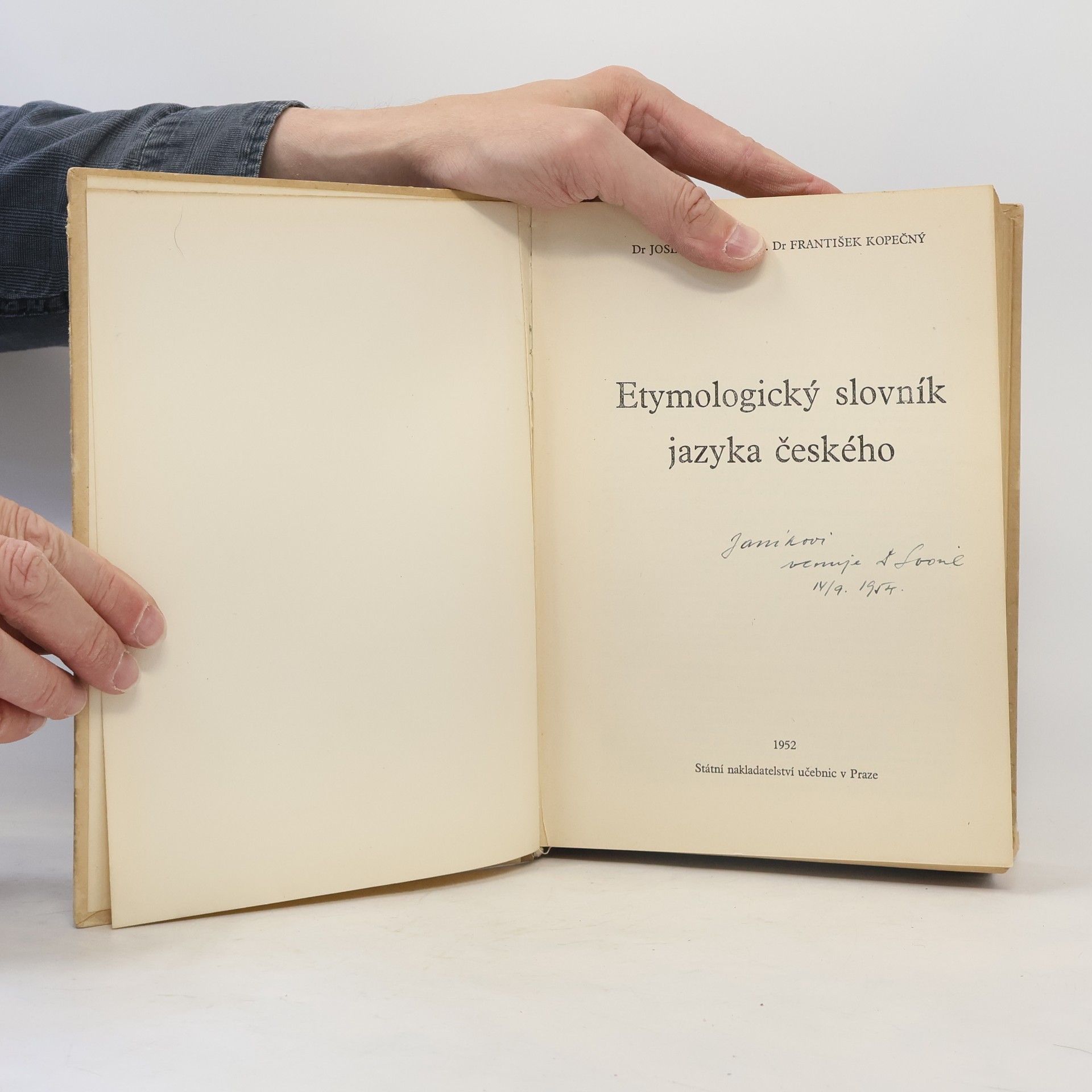 Josef Holub Etymologický slovník jazyka českého