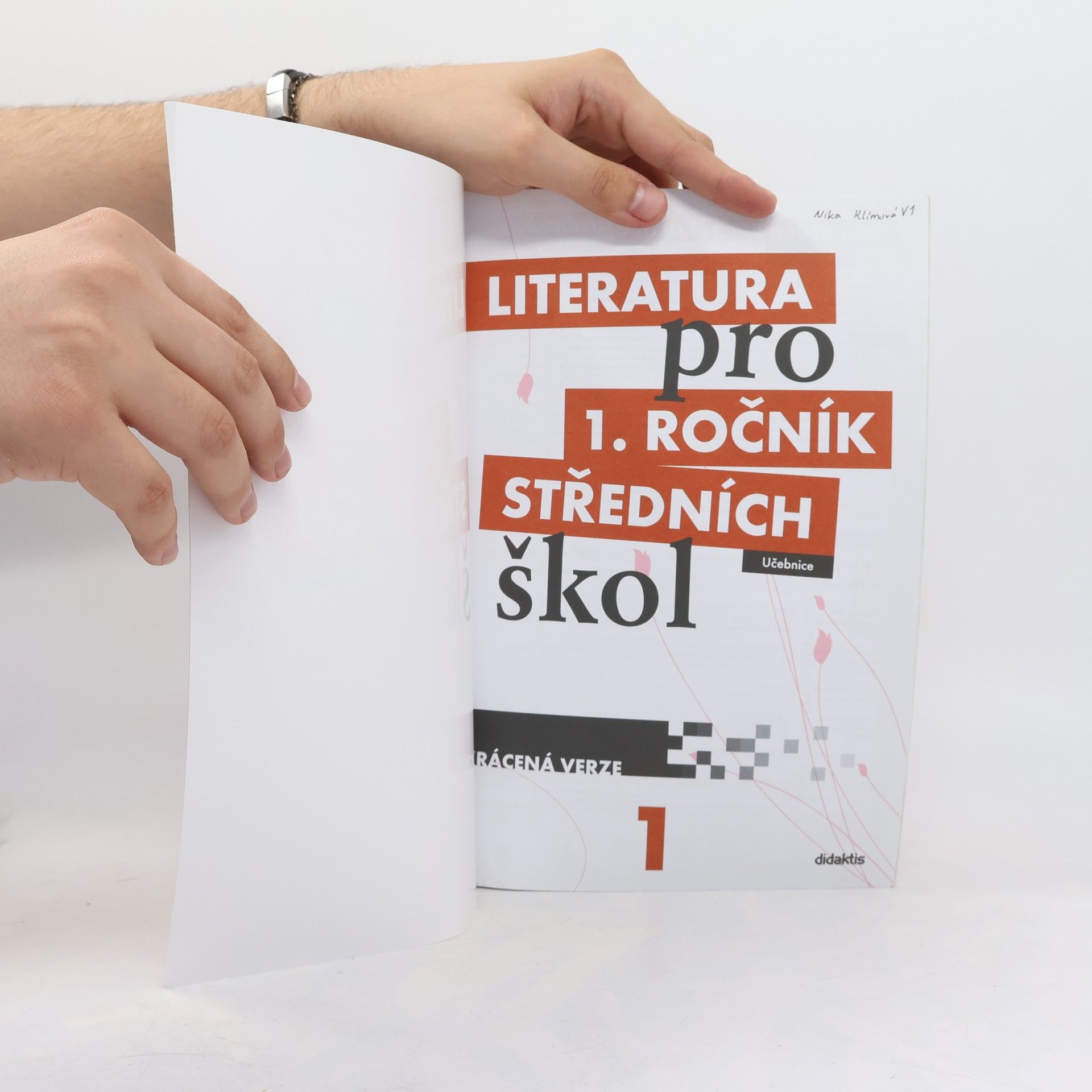 Renata Bláhová Literatura pro 1. ročník středních škol : zkrácená verze: Učebnice