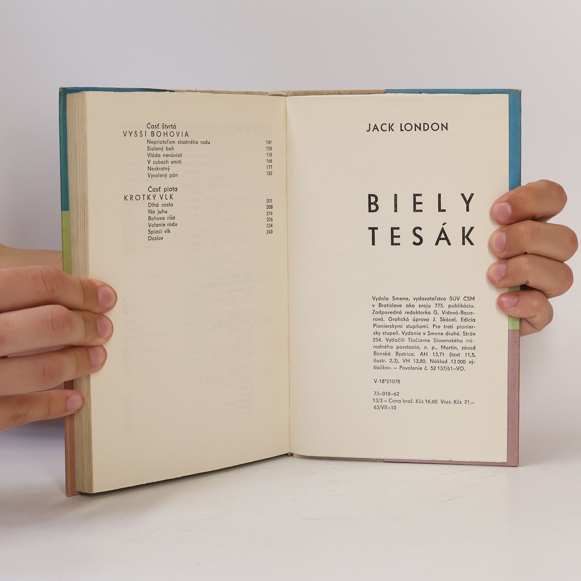 Jack London Biely tesák