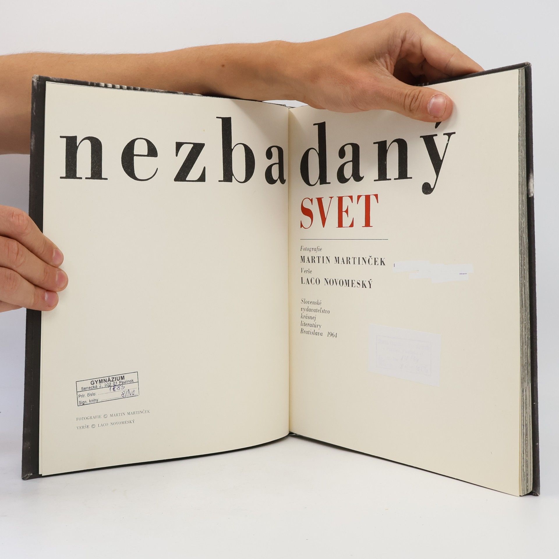 Ladislav Novomeský Nezbadaný svet
