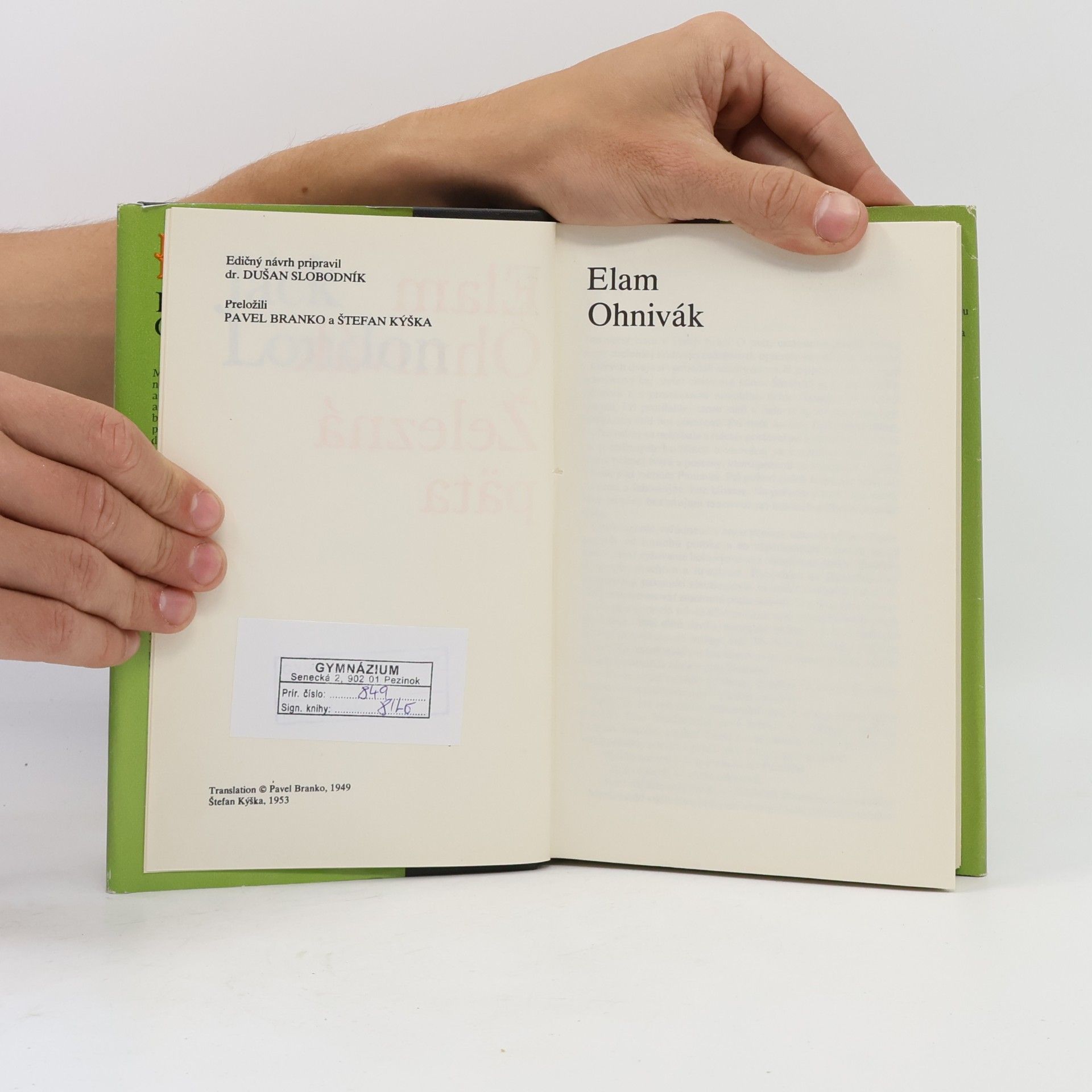 Jack London Elam Ohnivák. Železná päta